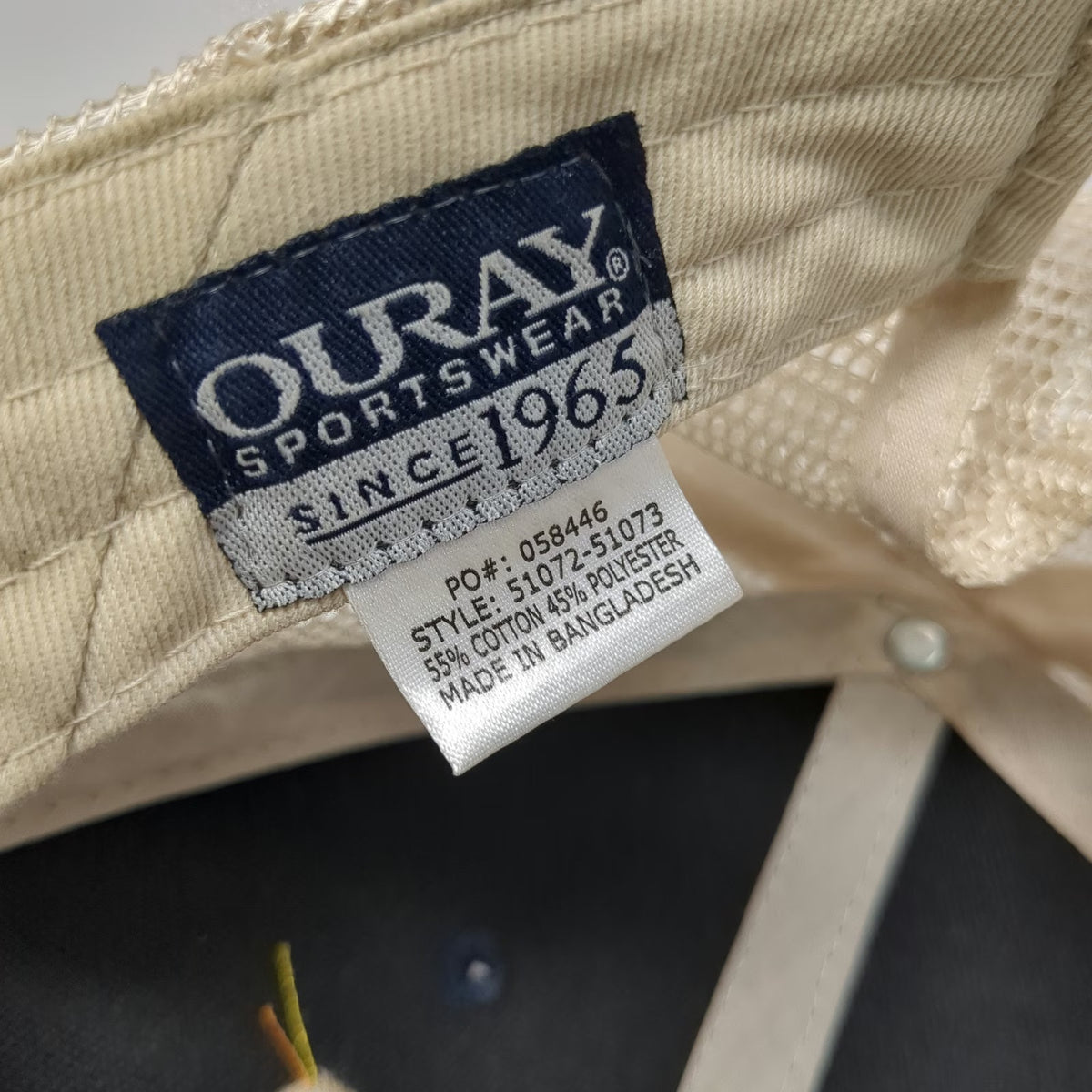 Ouray Baseball Cap Blue OSFM Picabo Idaho Mountain Landscape Mesh Strapback Hat