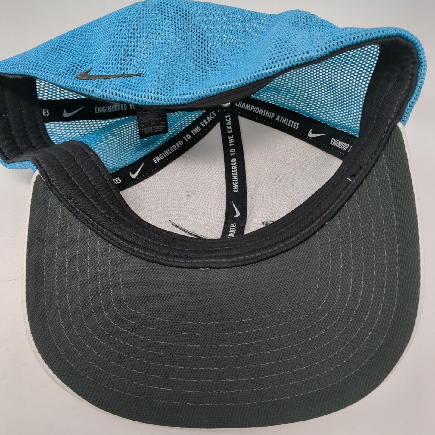 Nike Golf Fitted Mesh Back Hat Multi M/L Embroidered Swoosh 6 Panel