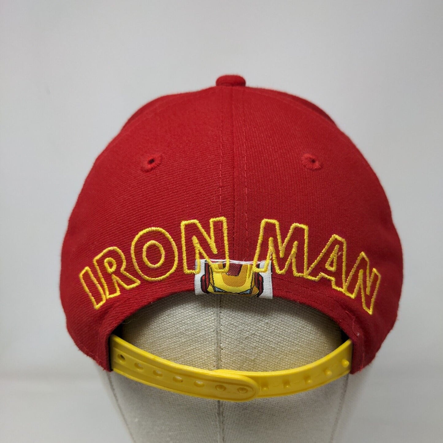 Marvel Iron Man Snapback Hat Red Youth Adjustable Embroidered New Era