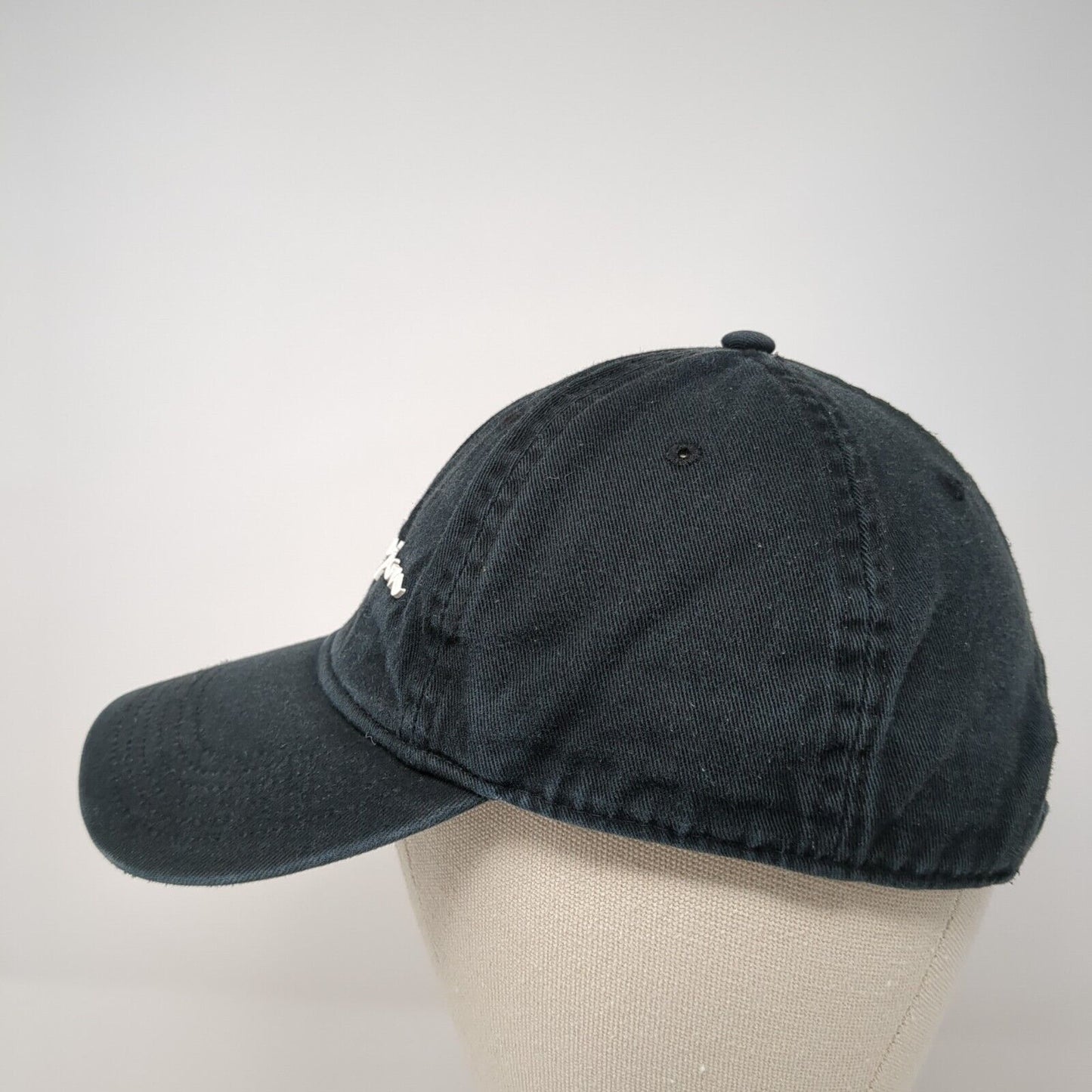 Champion Spell Out Slideback Hat Black One Size Adjustable Embroidered
