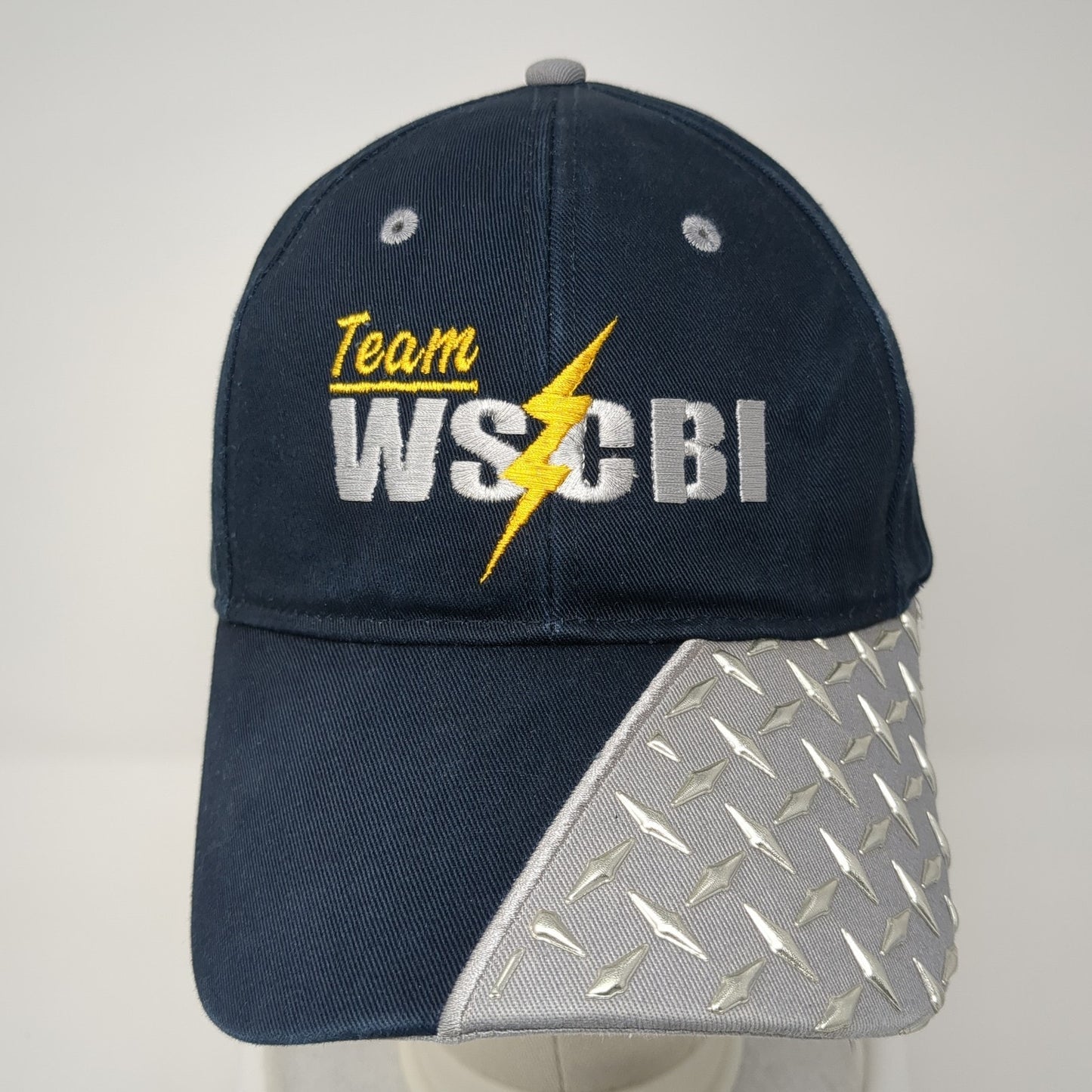 Team WSCBI Strapback Hat Blue One Size Adjustable 6 Panel Cap America
