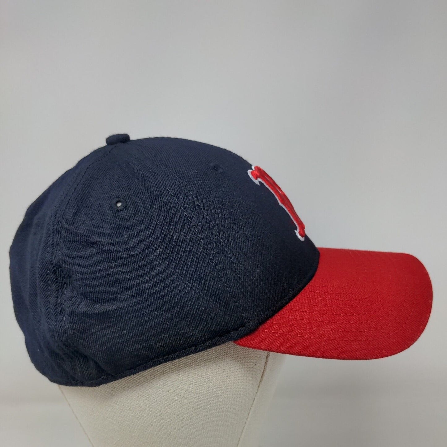 New Era Men's Fitted Hat Blue Red S/M Embroidered Boston Red Sox Logo MLB