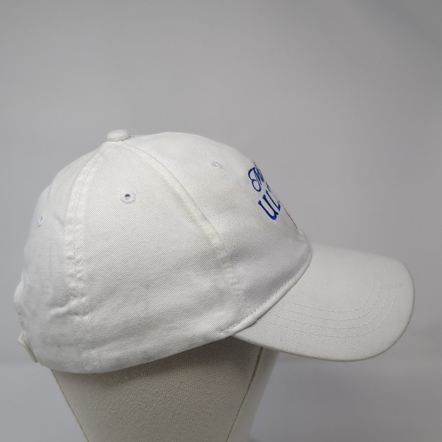 Michelob Ultra Strapback Baseball Cap White One Size Adjustable Embroidered