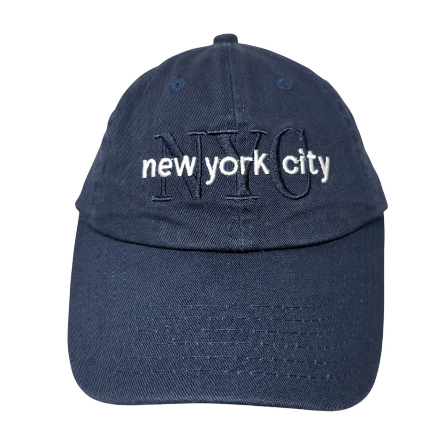 NYC New York City Slideback Hat Blue One Size Adjustable Embroidered by Elidan