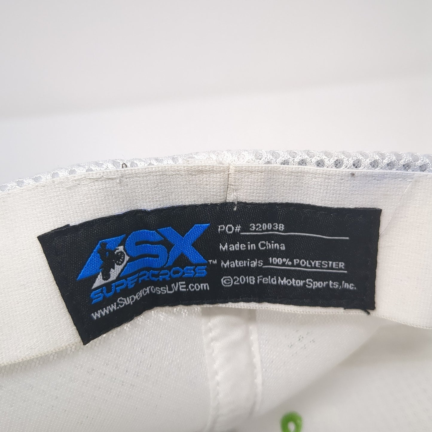 3 ET3 Fitted Trucker Hat Green One Size Mesh Back Embroidered SX Super Cross