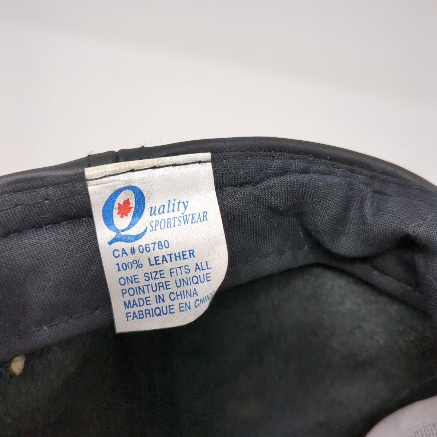 Jo-Ann Trucking Ltd. Strapback Hat Black One Size Adjustable Leather