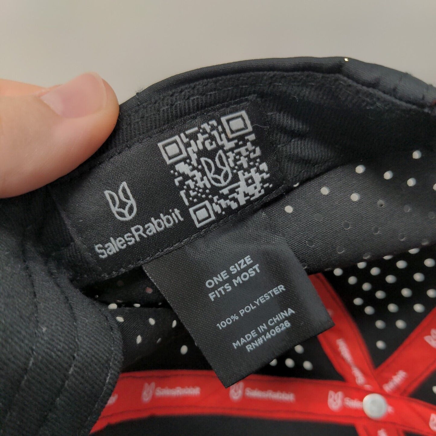 Sales Rabbit Patch Snapback Hat Black OSFM Adjustable Laser Cut