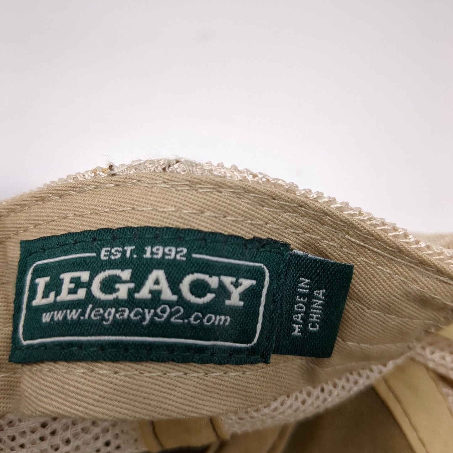 Idaho Trees Snapback Mesh Back Trucker Hat Tan One Size Legacy 6 Panel