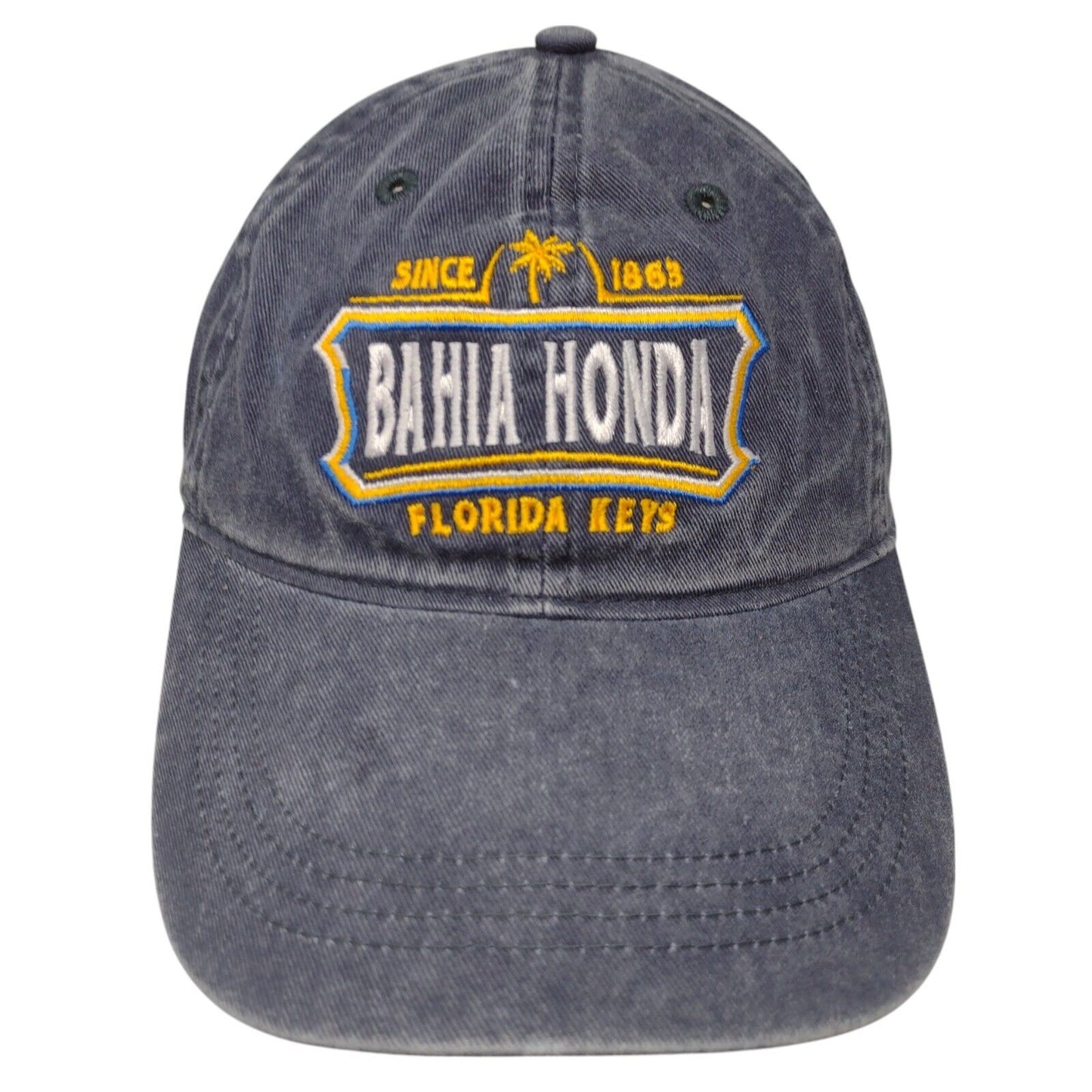 Bahia Honda Florida Keys Since 1863 Strapback Hat Blue OSFA Adjustable Ouray