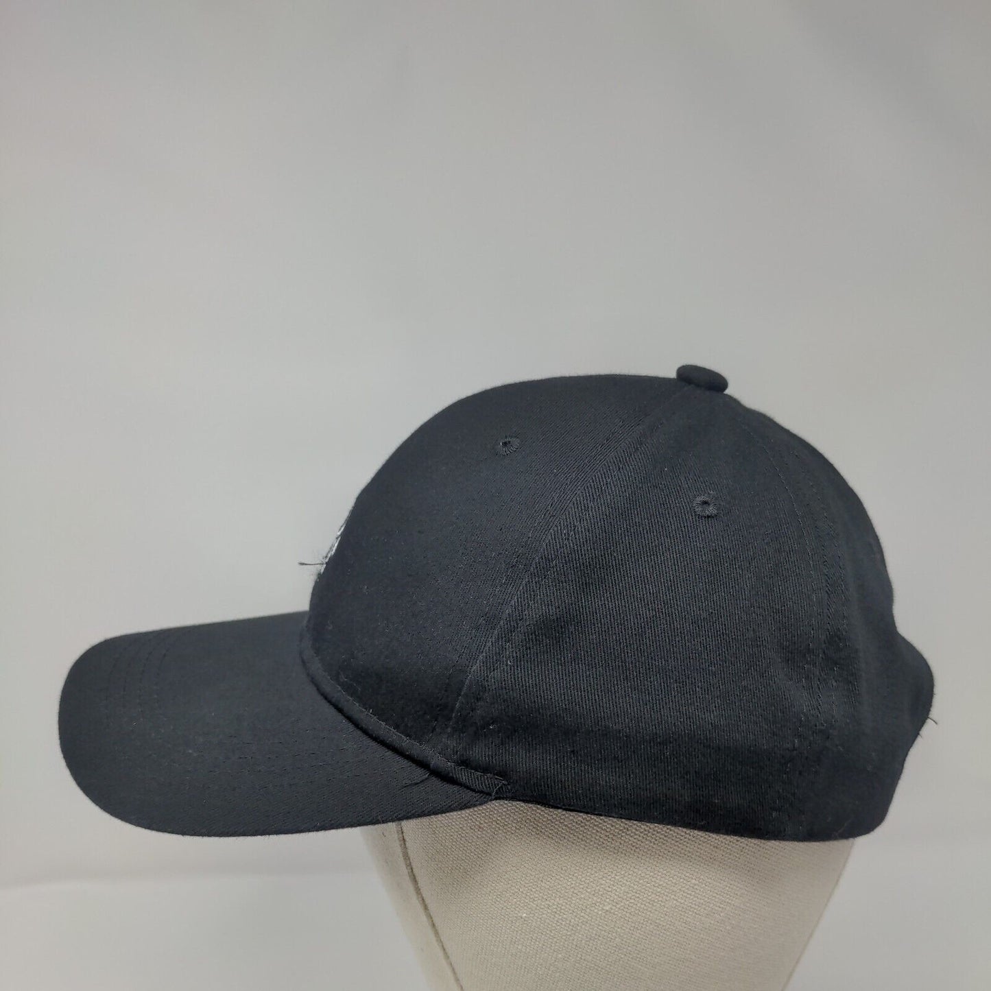 Astronaut Slideback Hat Black One Size Adjustable Embroidered 6 Panel