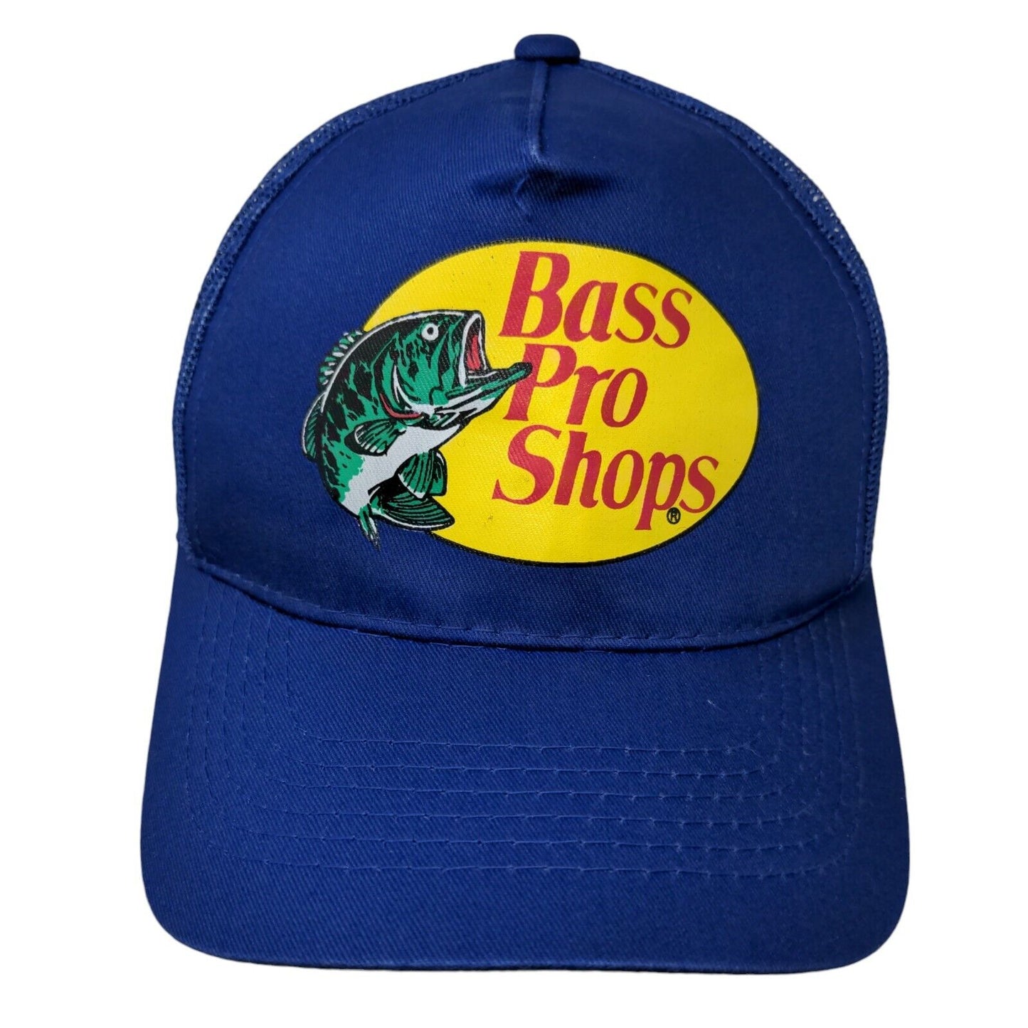 Bass Pro Shops Snapback Mesh Back Trucker Hat Blue OSFM Gone Fishing