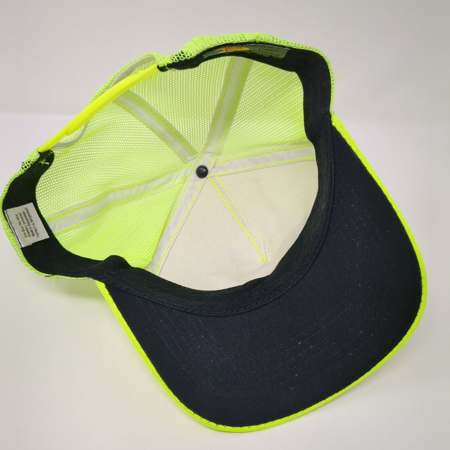 Bass Pro Shops Snapback Hat Green OSFM Adjustable Mesh Back Gone Fishing