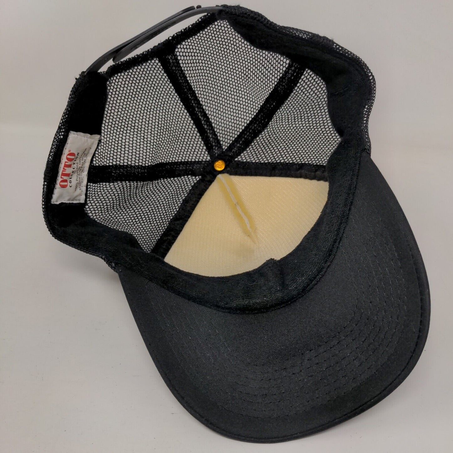 Annie's Army Snapback Trucker Hat Black OSFM Adjustable Mesh Back Rope Otto