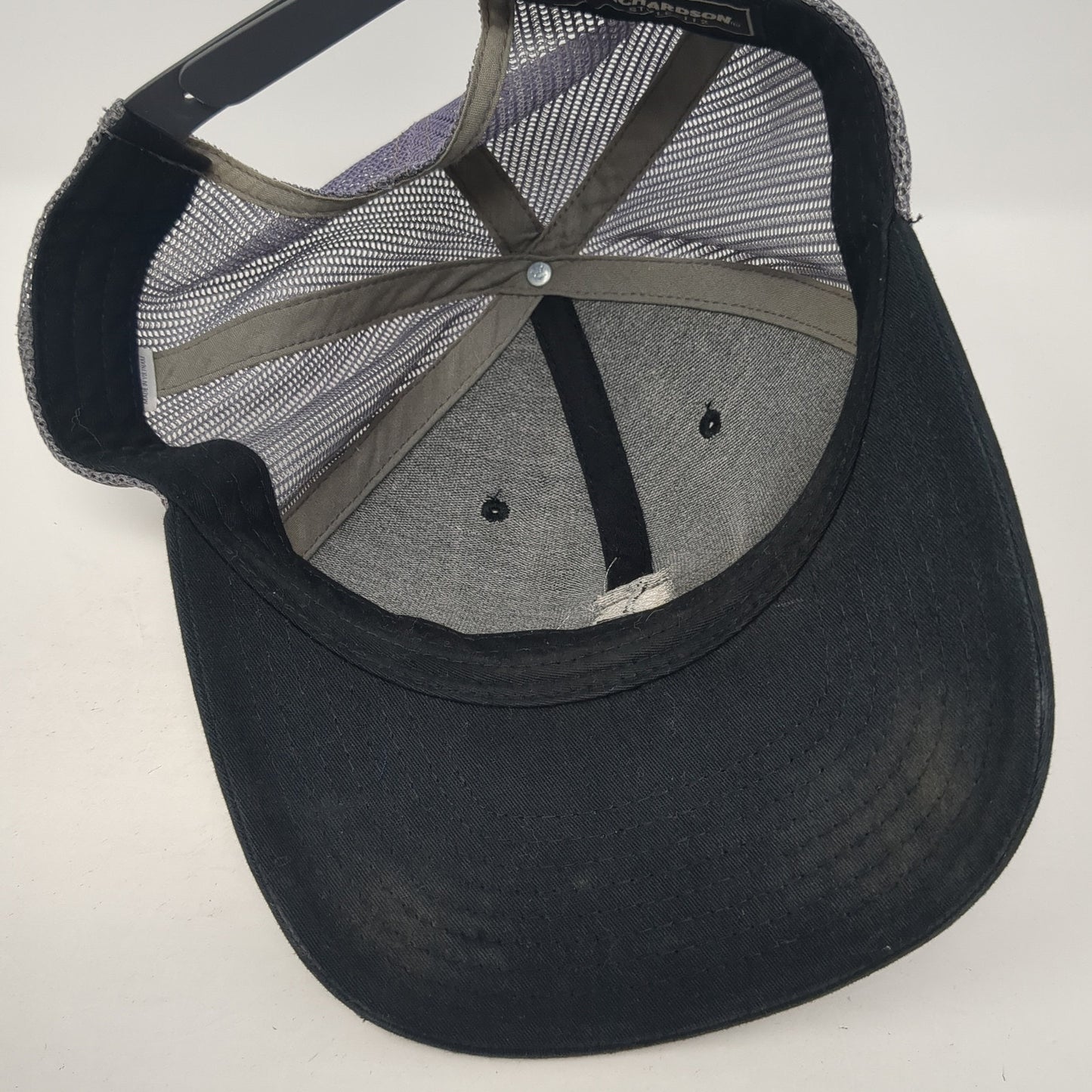 Beck's Snapback Trucker Hat Gray One Size Mesh Back Outdoor Richardson