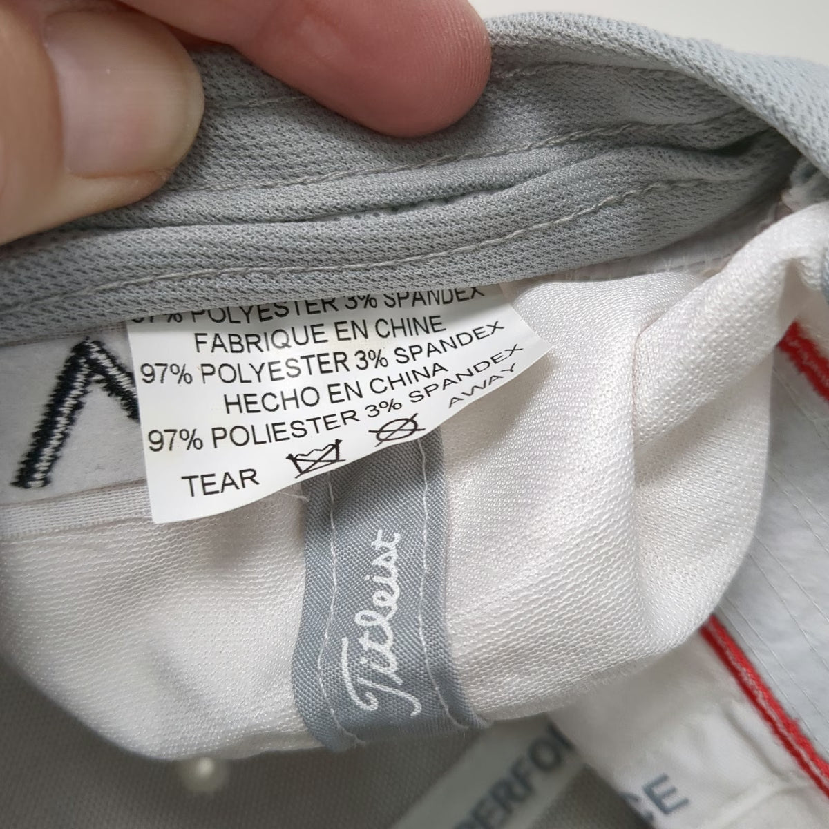Titleist Baseball Cap White One Size Pro V1 FJ Performance Slideback Golf Hat