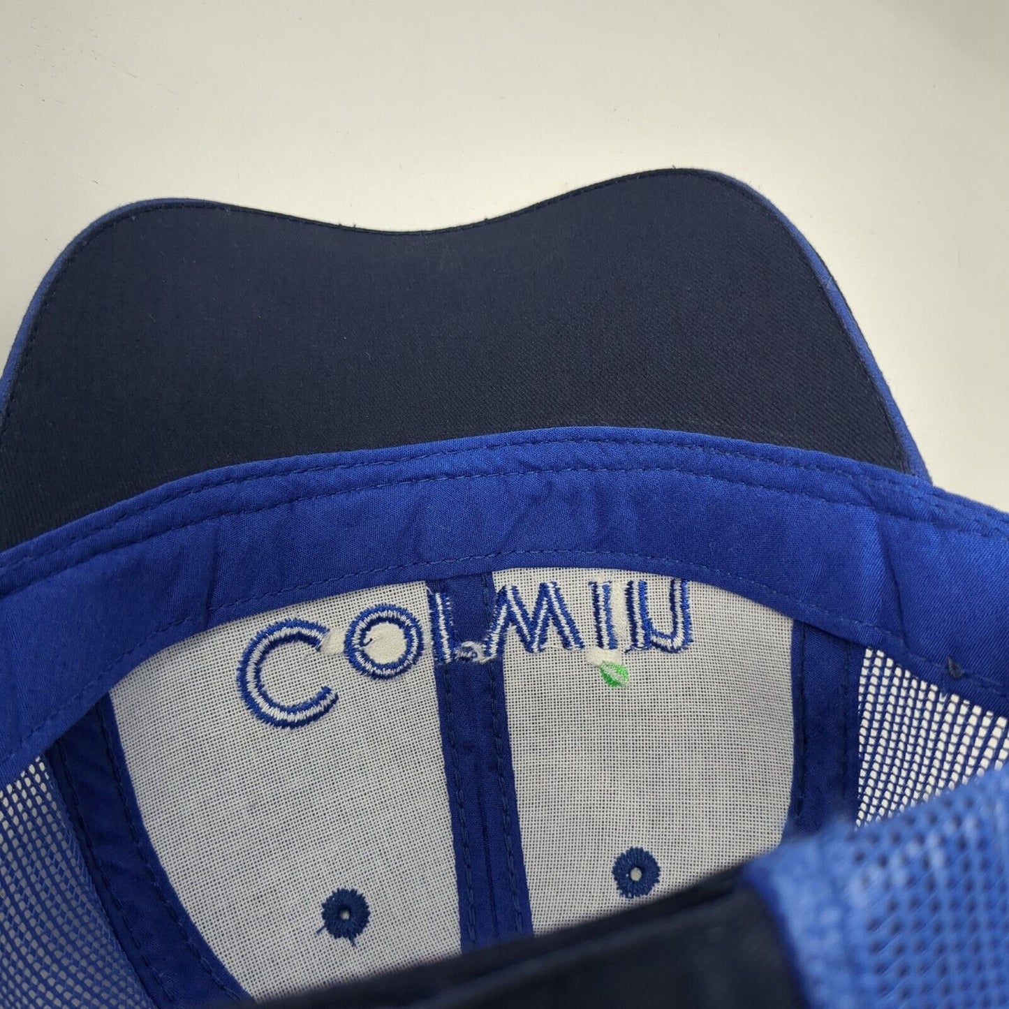 Corwin Ford Strapback Mesh Back Trucker Hat Blue One Size Embroidered