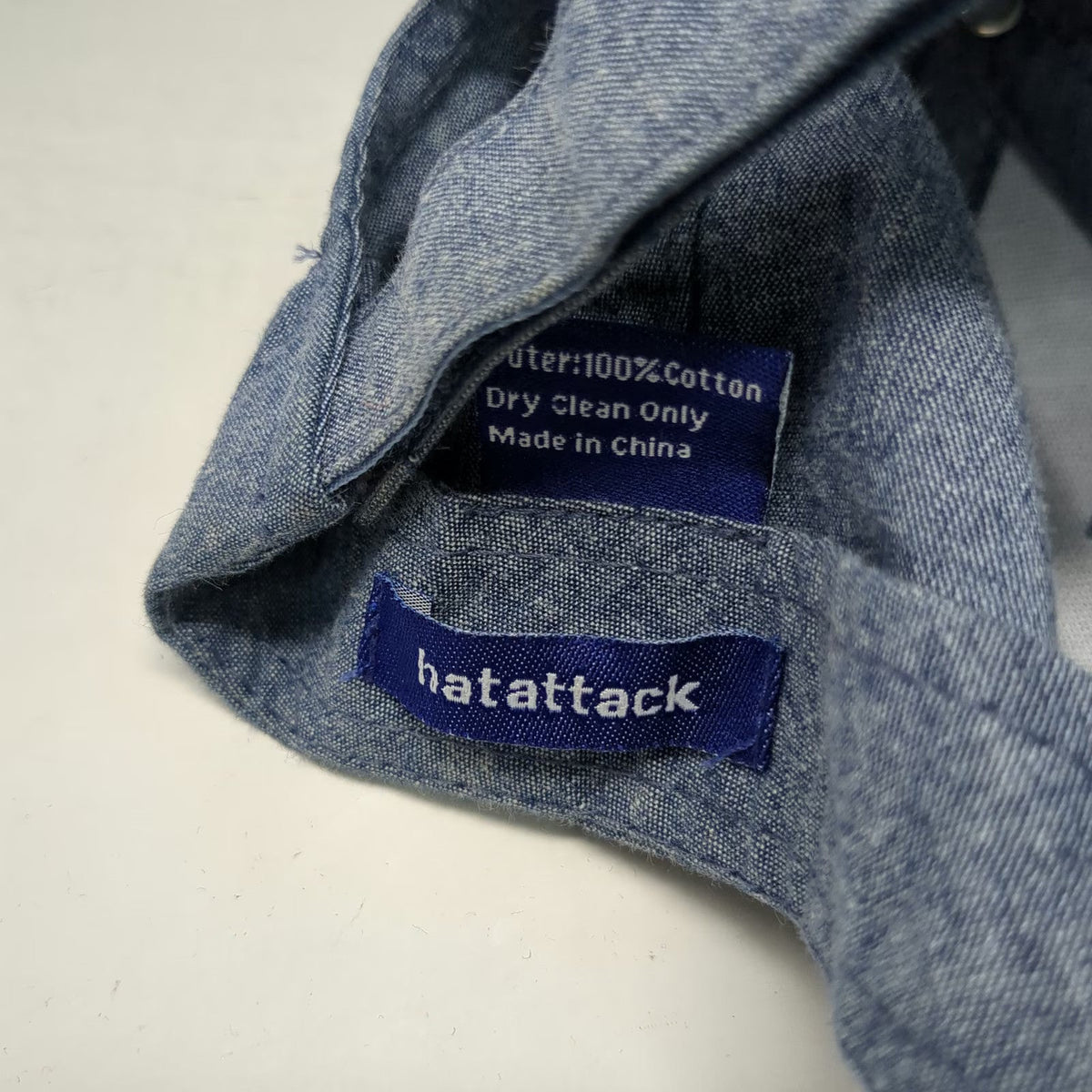 Hat Attack Baseball Cap Blue One Size Strapback Solid Curved Bill Cotton Hat