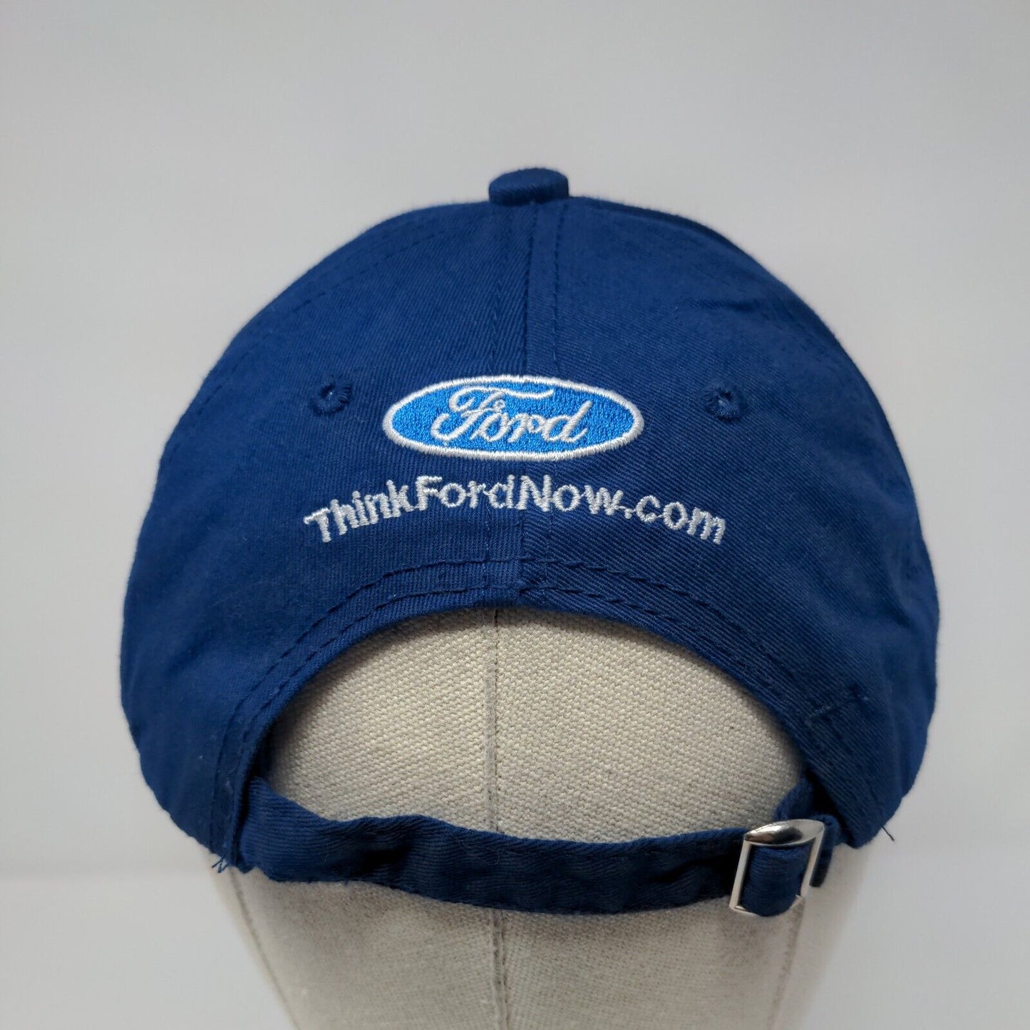 Built Tough Ford Slideback Hat Blue One Size Adjustable Embroidered Cotton