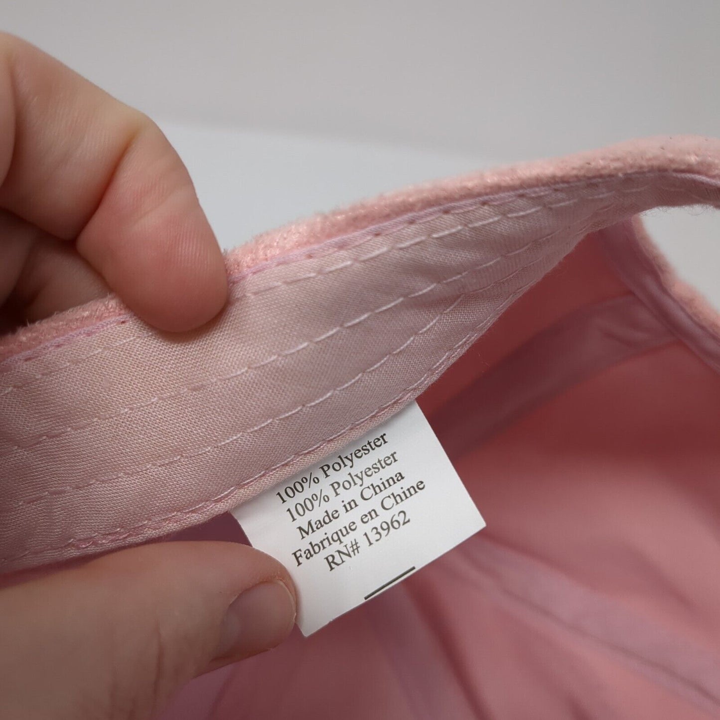 Unbranded Slideback Hat Pink One Size Adjustable Vented Holes 6 Panel Blank