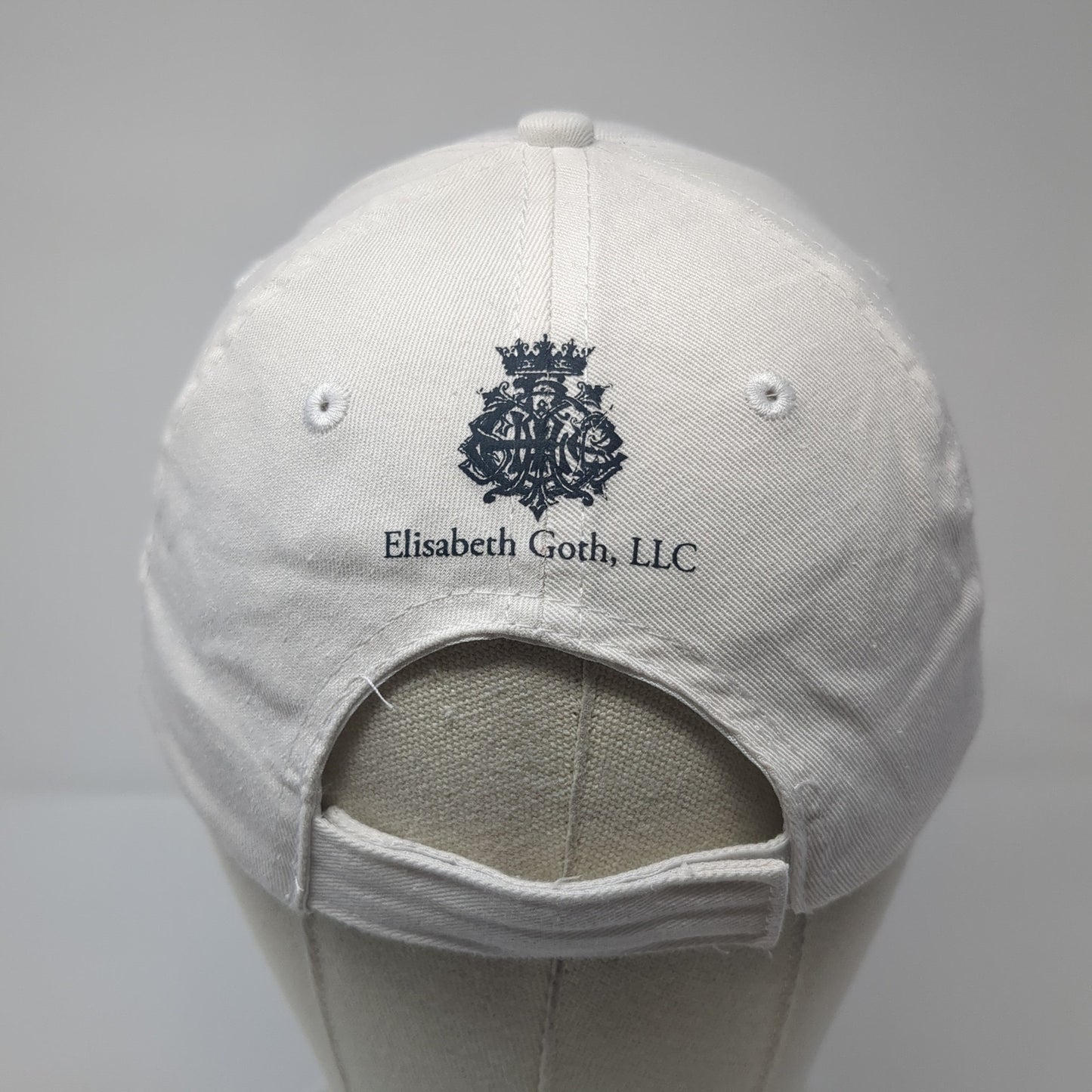 American Saddlebred Strapback Hat White One Size Elisabeth Goth LLC