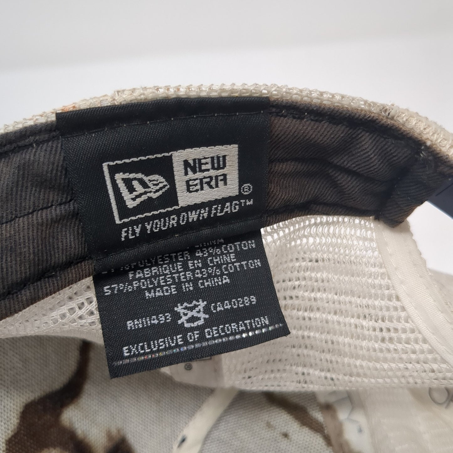 Mountain West Bank Snapback Mesh Back Trucker Hat Blue Adjustable New Era