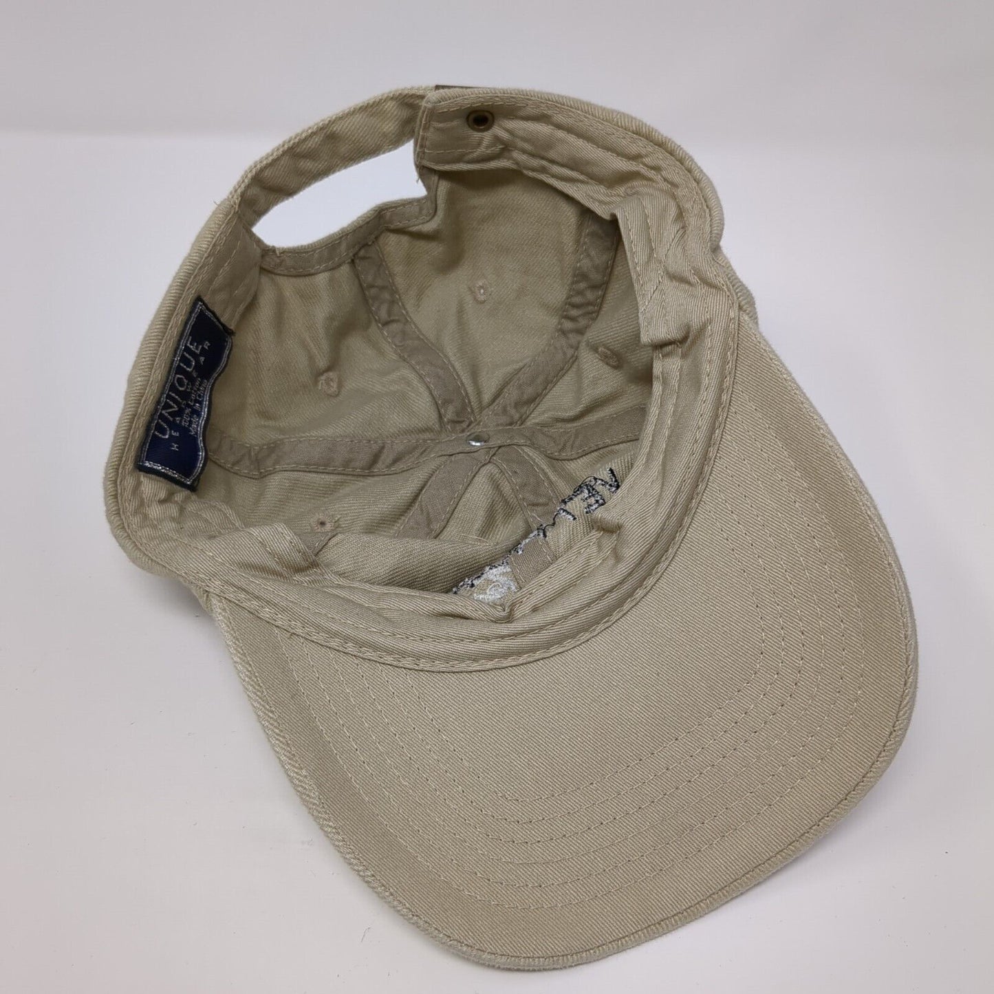 Vet Pharm Team Slideback Hat Tan One Size Adjustable Embroidered Unique Headwear