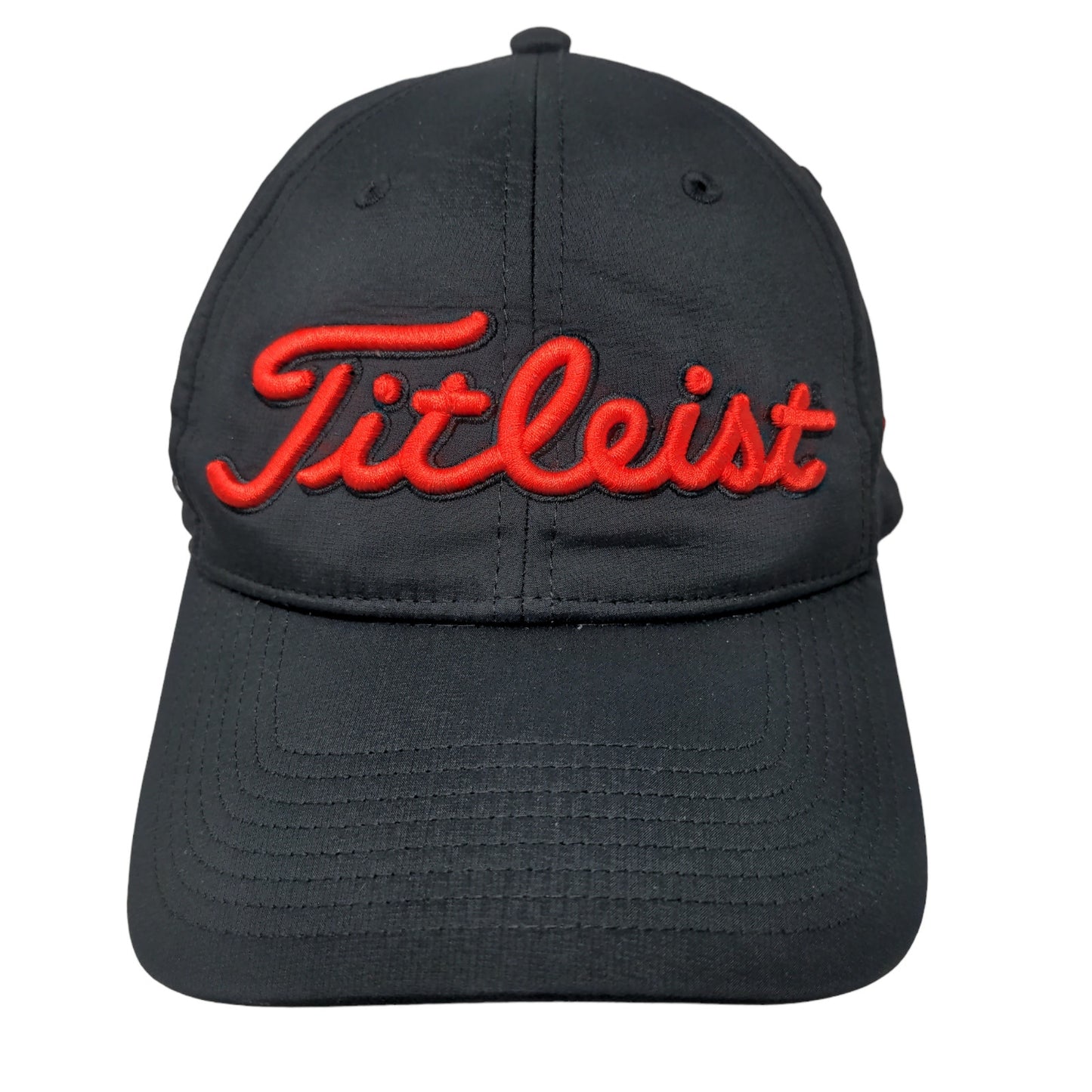 Titleist Men's Slideback Hat Black Prairie View Golf Club Embroidered Logo