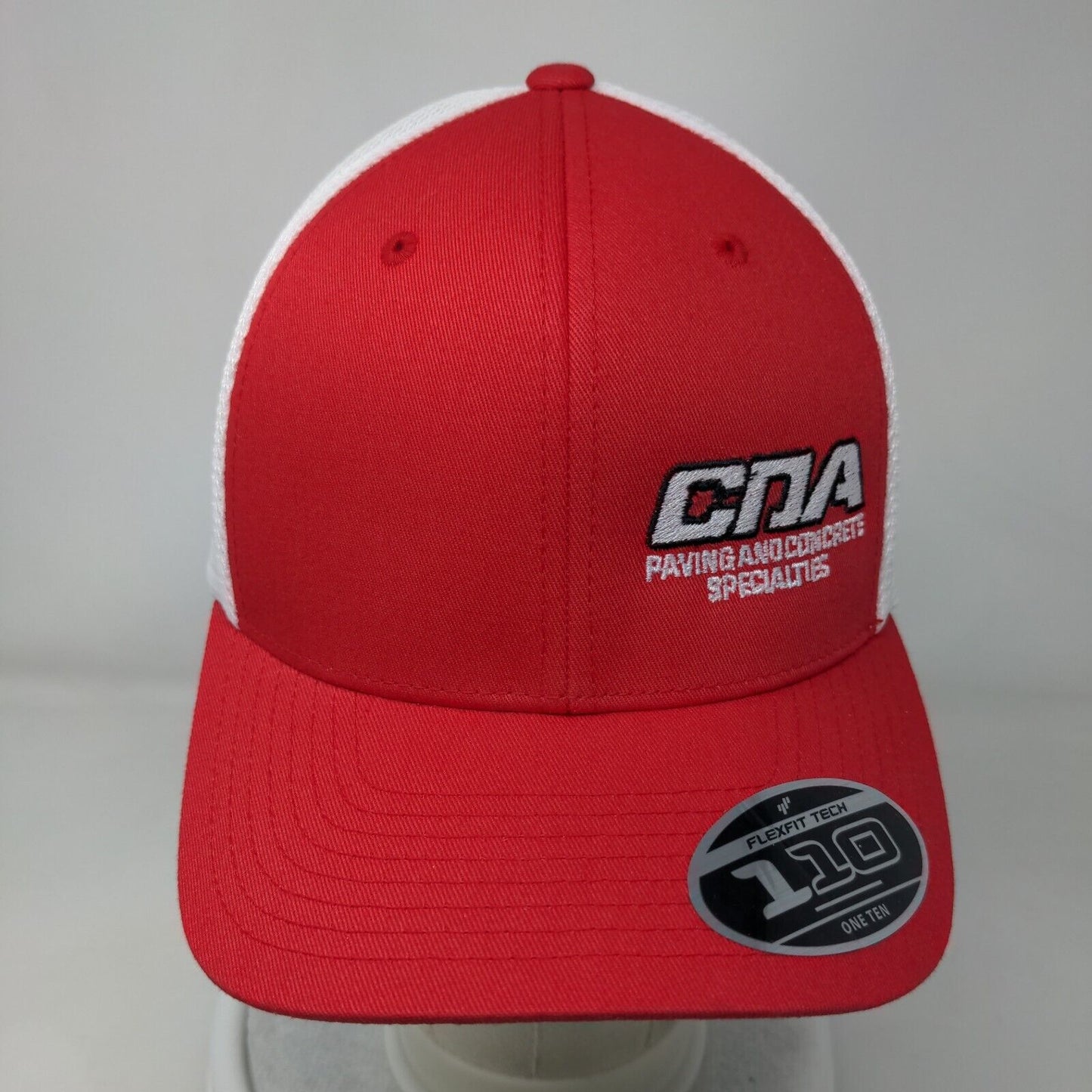 CDA Paving And Concrete Specialties Trucker Hat Red One Size 110 Flexfit Yupoong