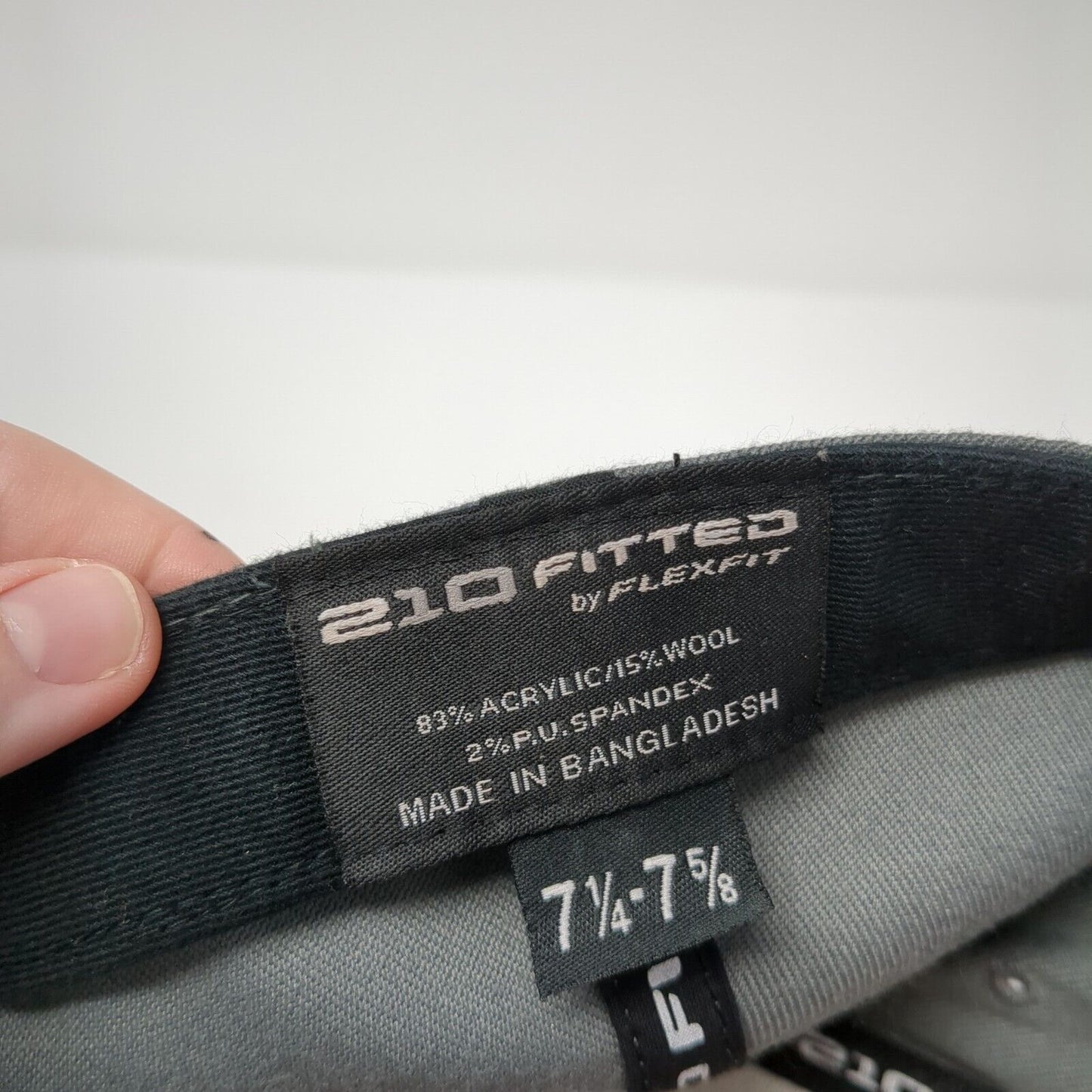 Smith Optics Fitted Hat Gray 7 1/4-7 5/8 Embroidered 210 Fitted Flexfit
