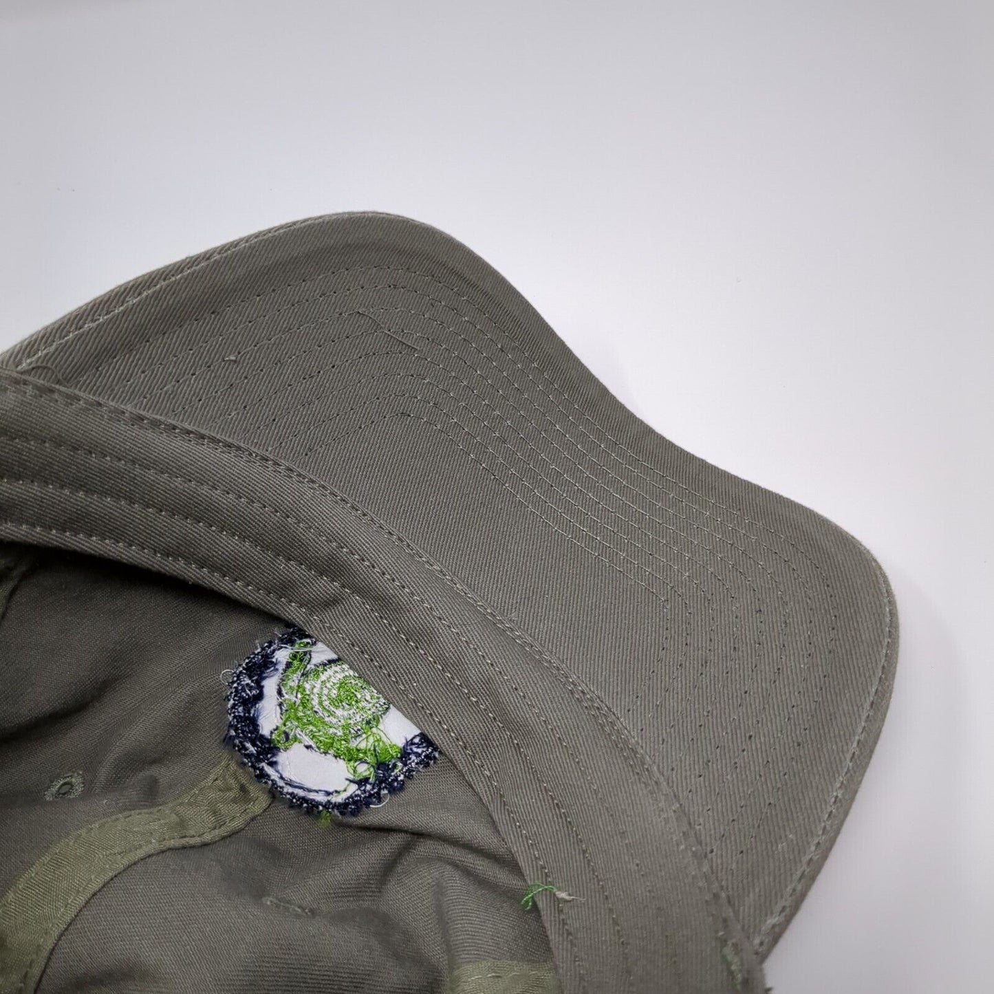 Cayman Turtle Centre Slideback Hat Gray One Size Adjustable Embroidered