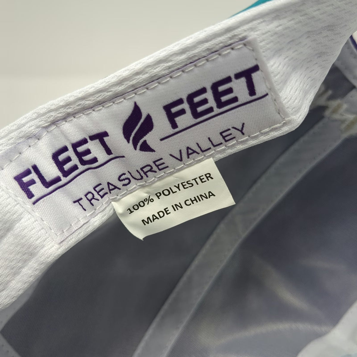 Brooks Fleet Feet Boise Greenbelt Relays 5 Panel Hat Purple Blue One Size Run