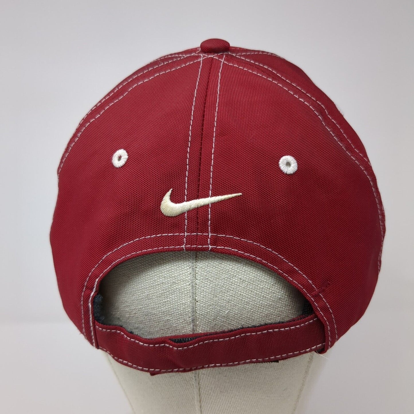 FORE Willamette Strapback Golf Hat Red One Size Adjustable Nike 6 Panel