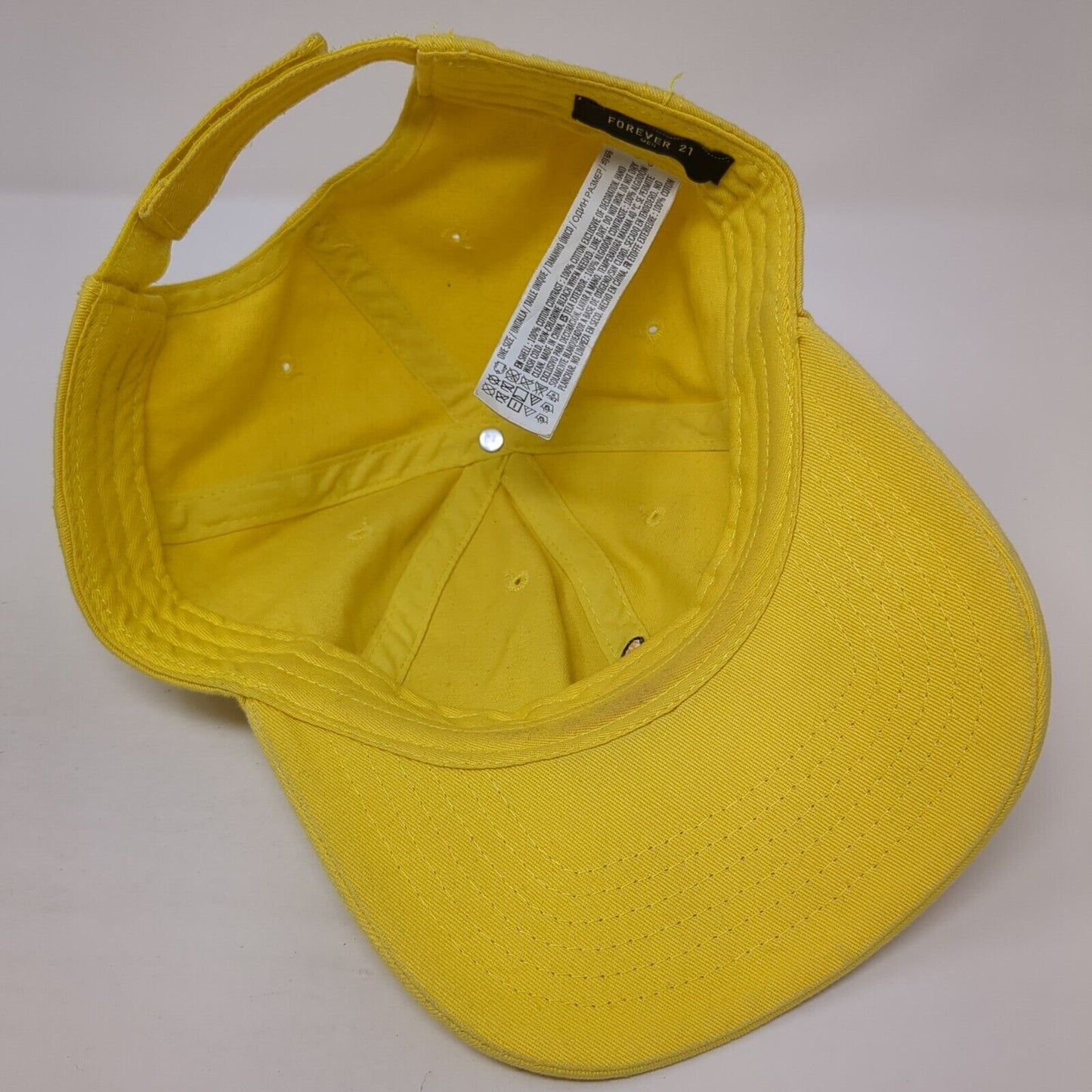 Banana Strapback Hat Yellow One Size Adjustable Embroidered Forever 21