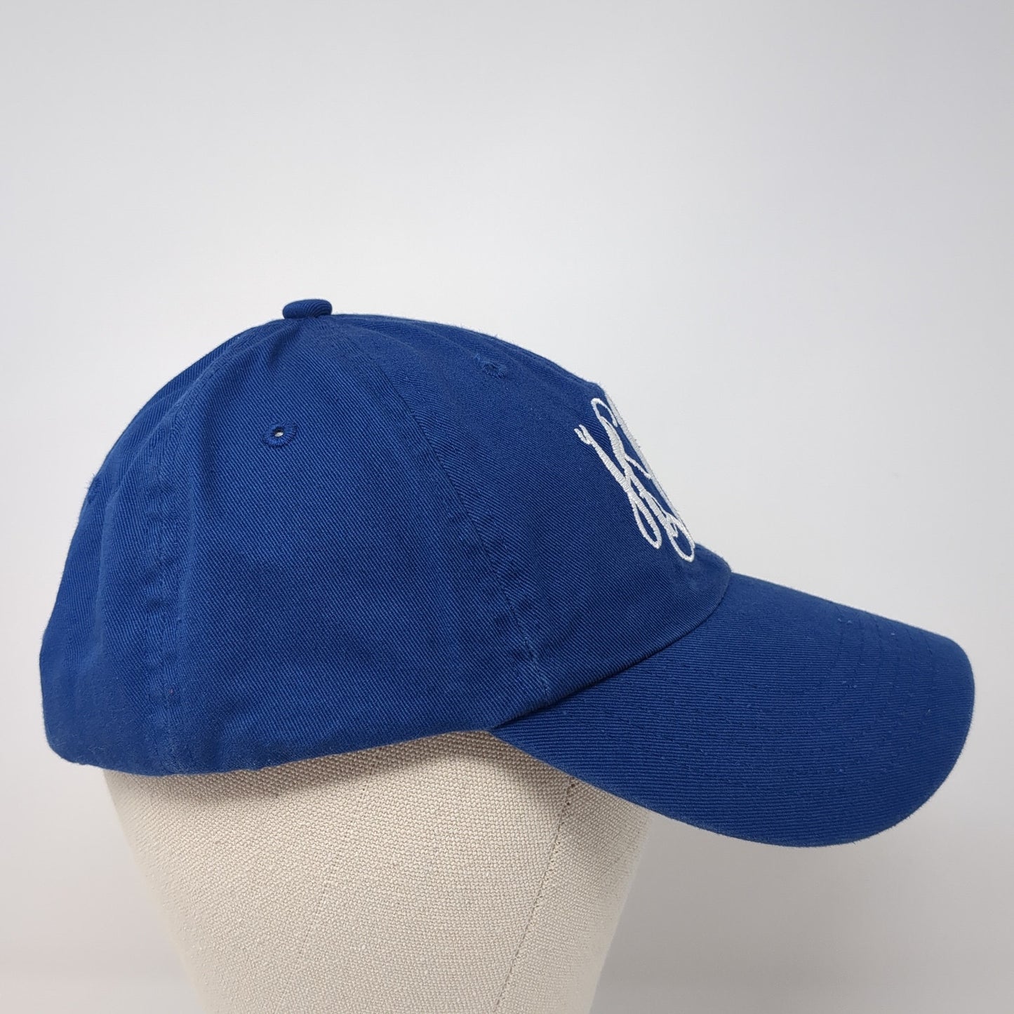 The Turnip Seed Co Slideback Hat Blue One Size Adjustable Monogram