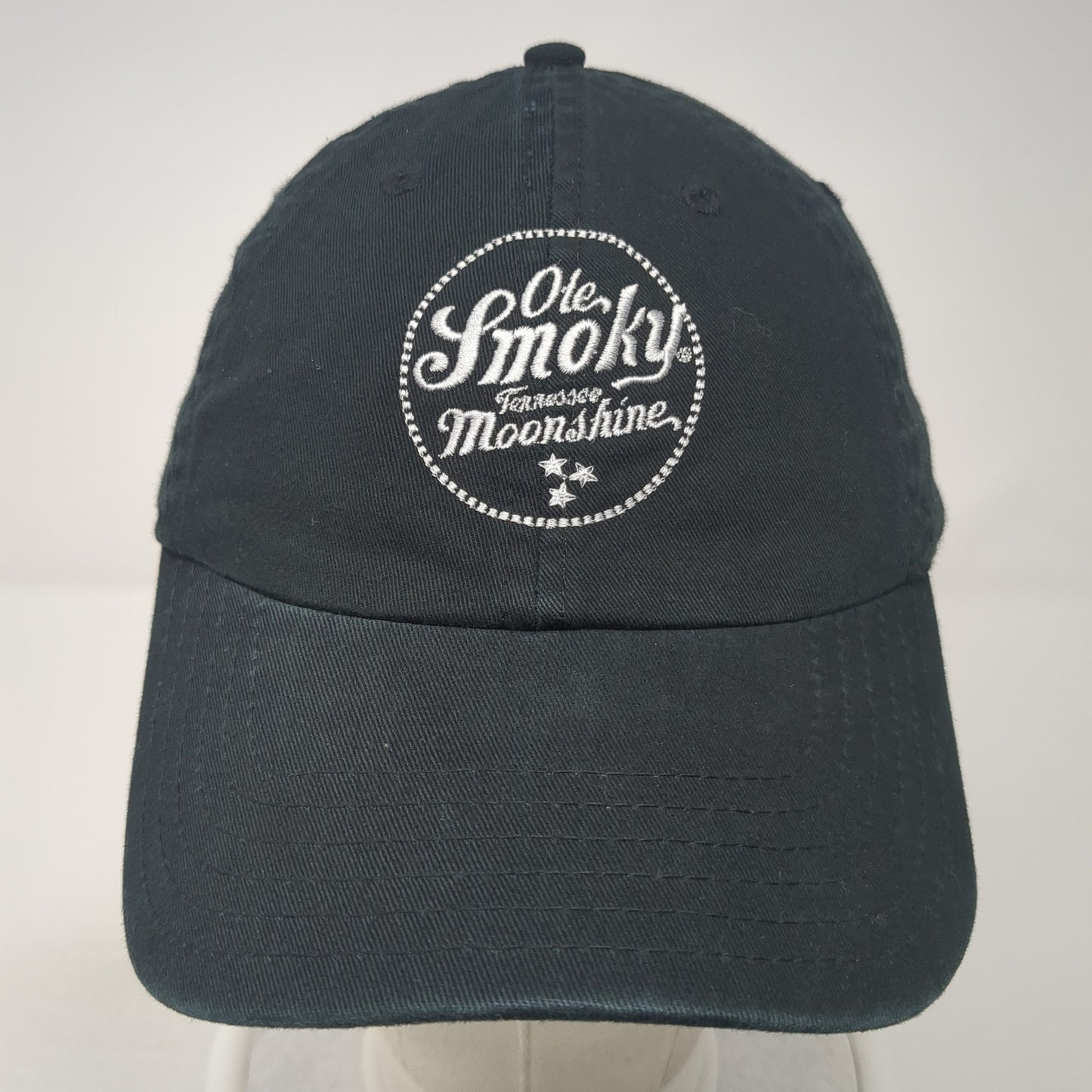 Ole Smoky Moonshine Slideback Hat Black One Size Adjustable Solid Otto