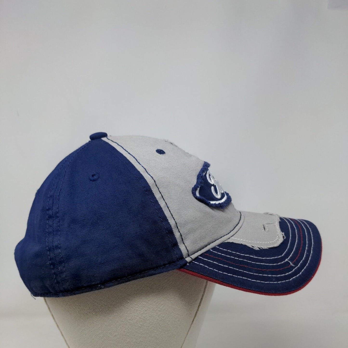 Ford Snapback Hat Multicolor One Size Adjustable Distressed Vented Holes 6 Panel