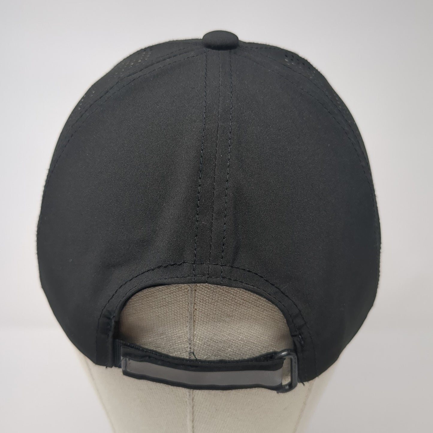 Unbranded Strapback Baseball Cap Black One Size Adjustable Lightweight Blank