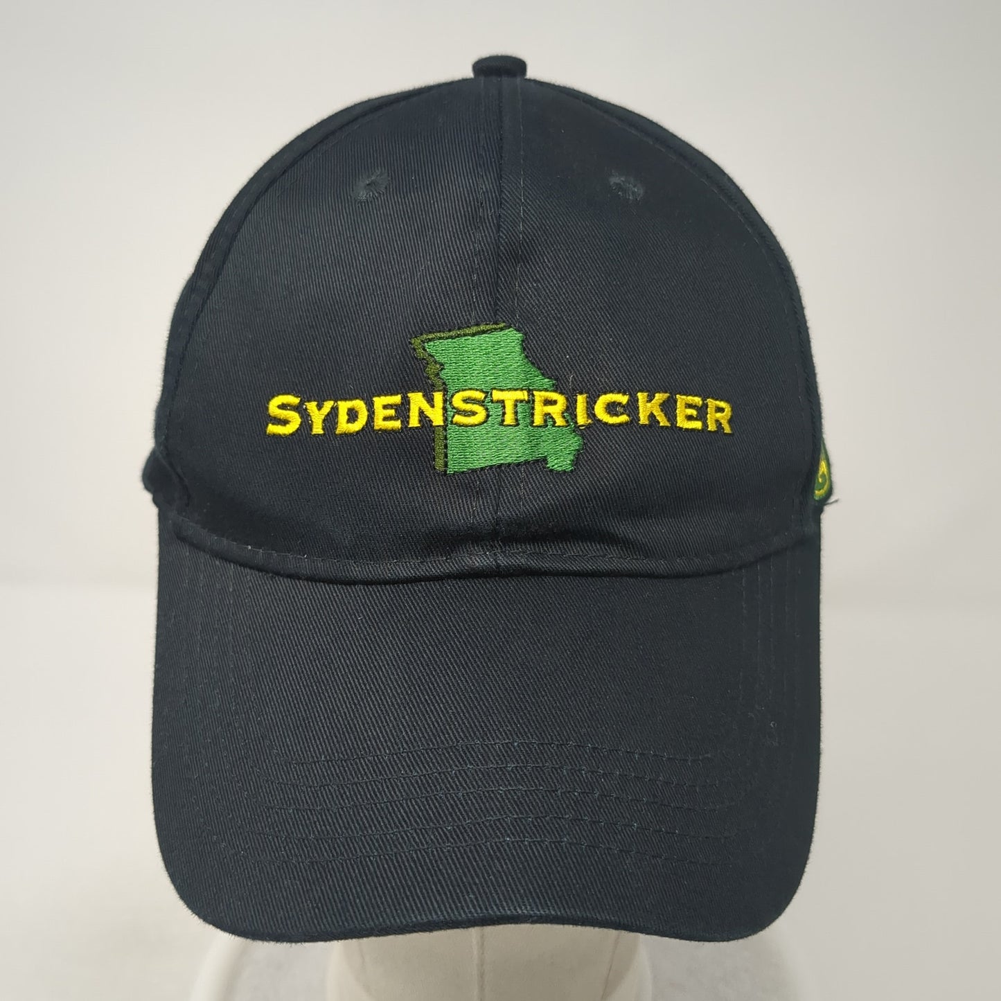 Sydenstricker Snapback Hat Black One Size Solid Adjustable John Deere