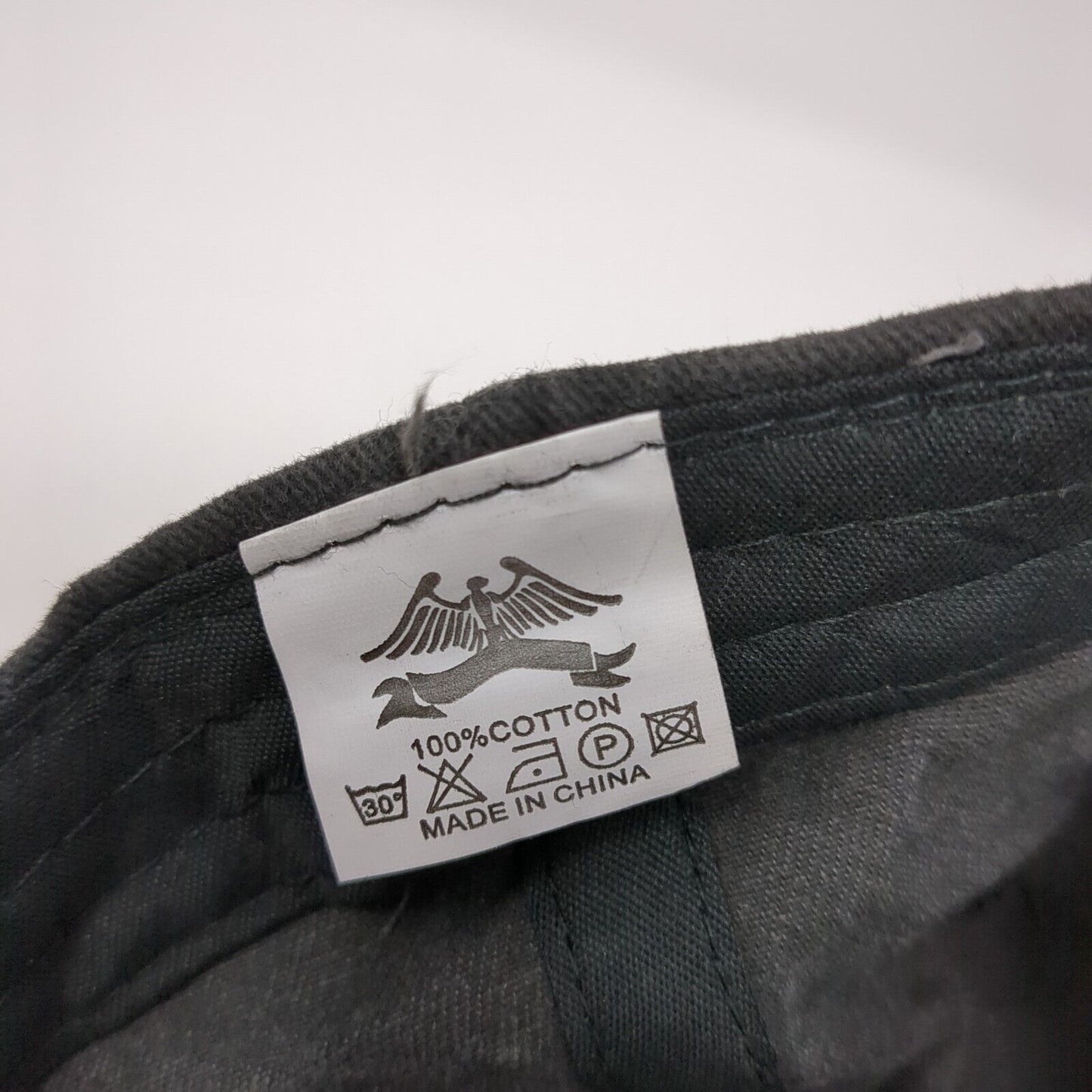 Pride Slideback Hat Gray One Size Adjustable Embroidered Vented Holes Cotton