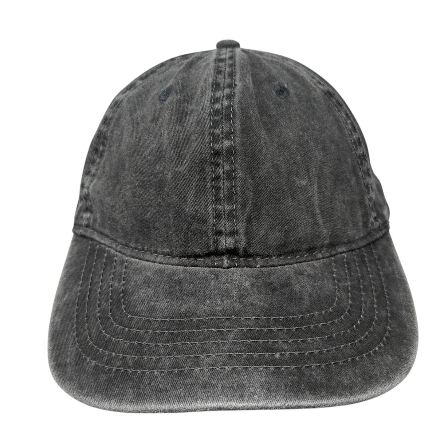 Unbranded Slideback Hat Black Soot Adjustable Blank 6 Panel Outdoor