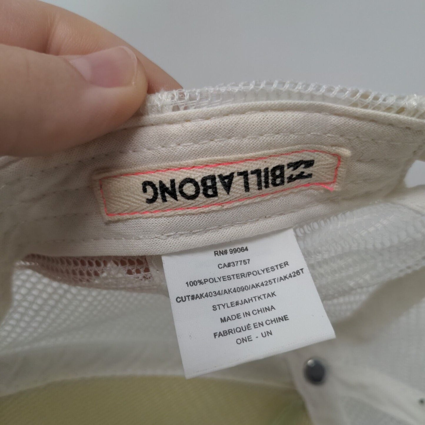 Palm Tree Snapback Mesh Back Trucker Hat Green One Size Billabong