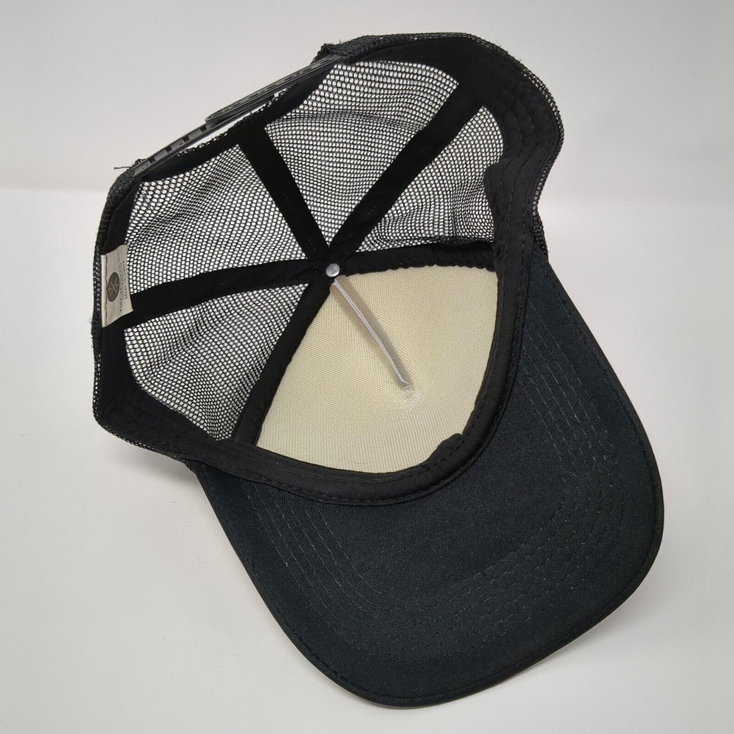 Be Kind Snapback Mesh Back Rope Trucker Hat Black One Size Colorblock