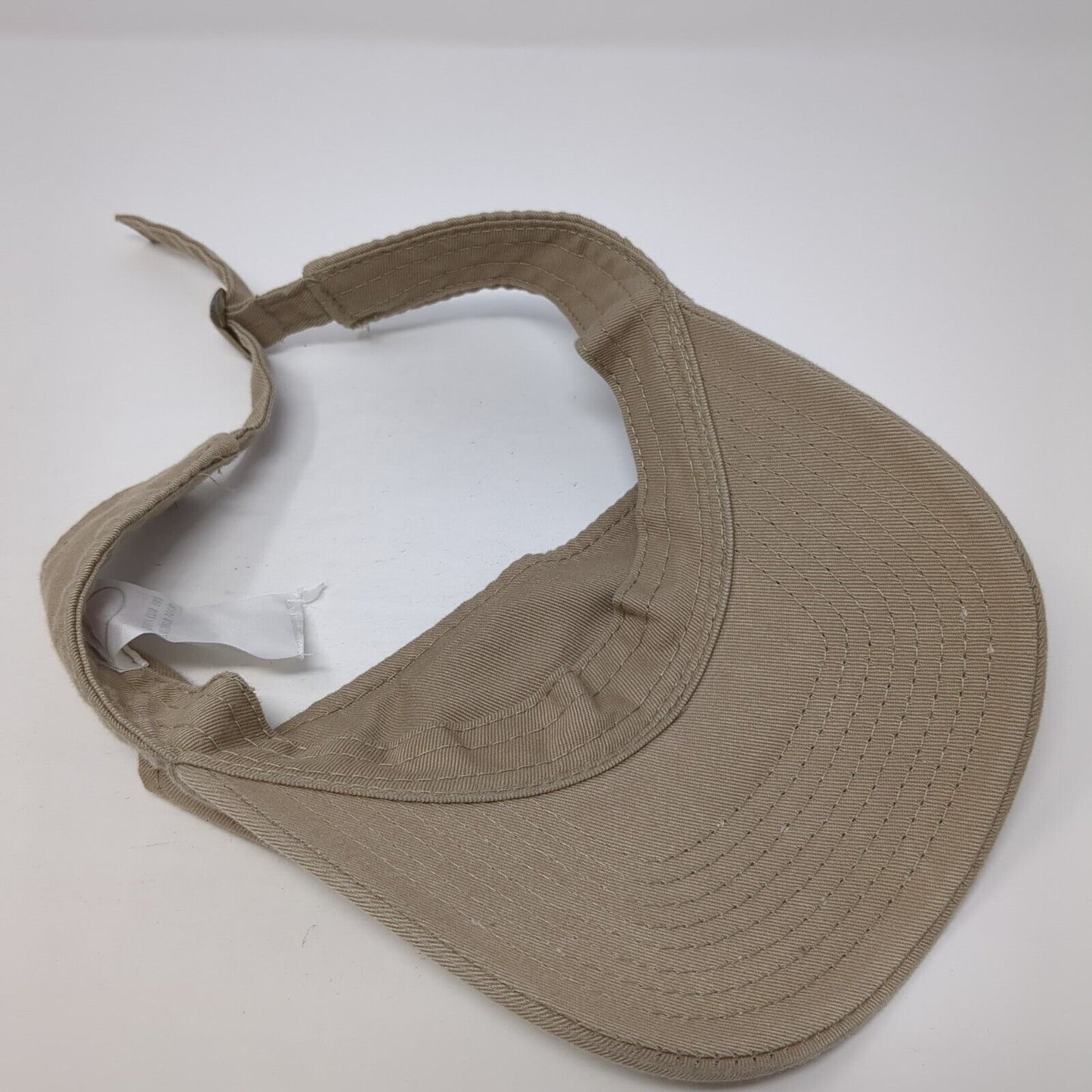 Signatures Slideback Sun Visor Hat Tan One Size Adjustable Lightweight Blank