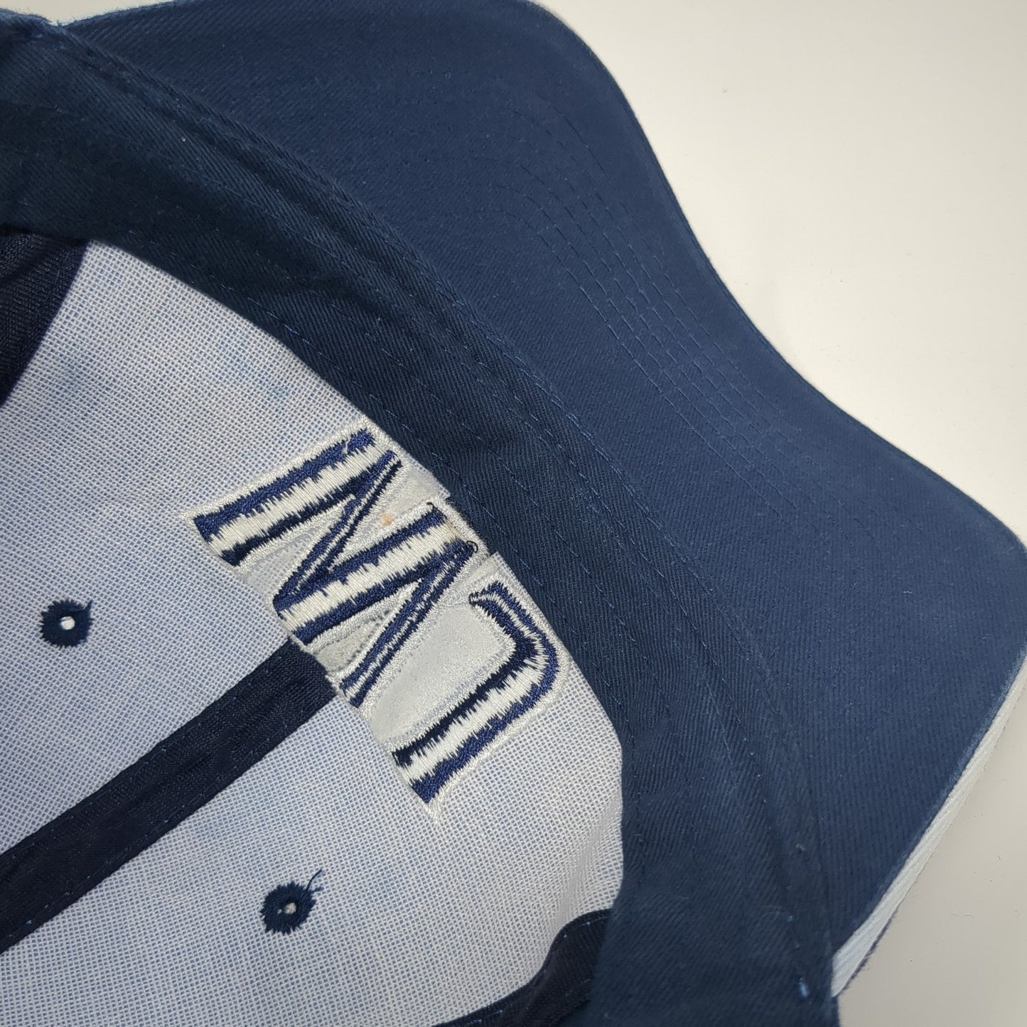 WJ Panthers Strapback Hat Blue One Size Adjustable Embroidered Colorblock