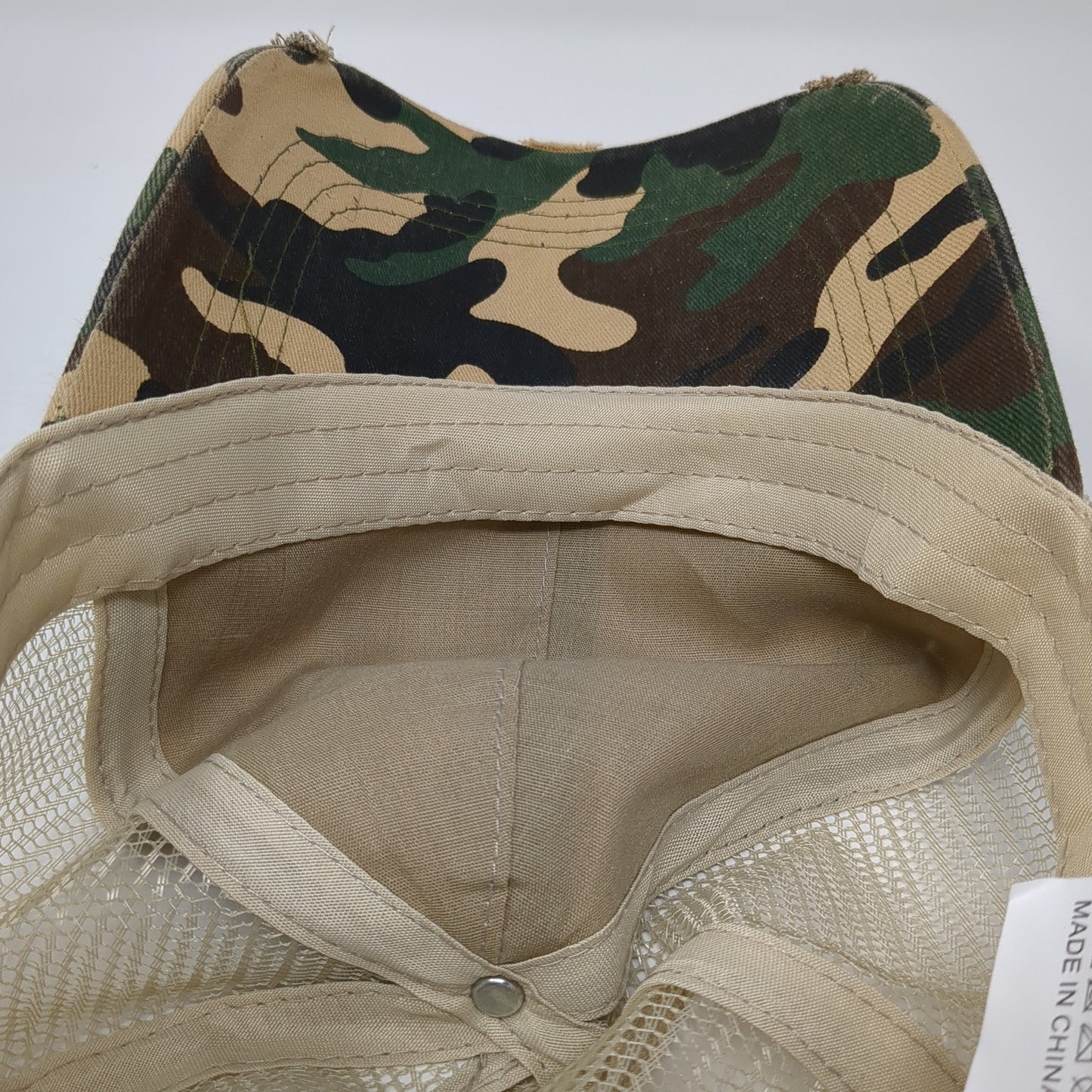 Unbranded Strapback Trucker Hat Multi Camo One Size Mesh Back Ponytail