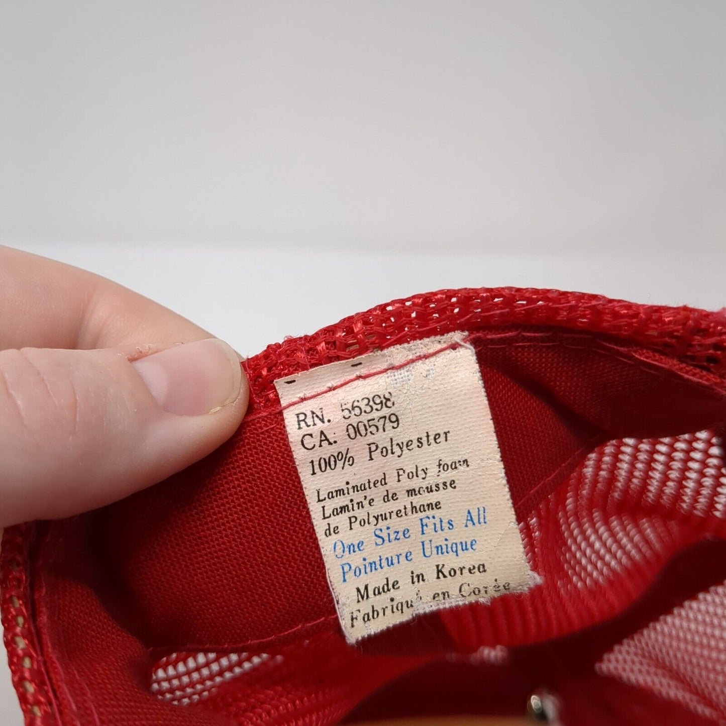 Homelite Jacobsen Snapback Trucker Hat Red OS Adjustable Mesh Back 6 Panel