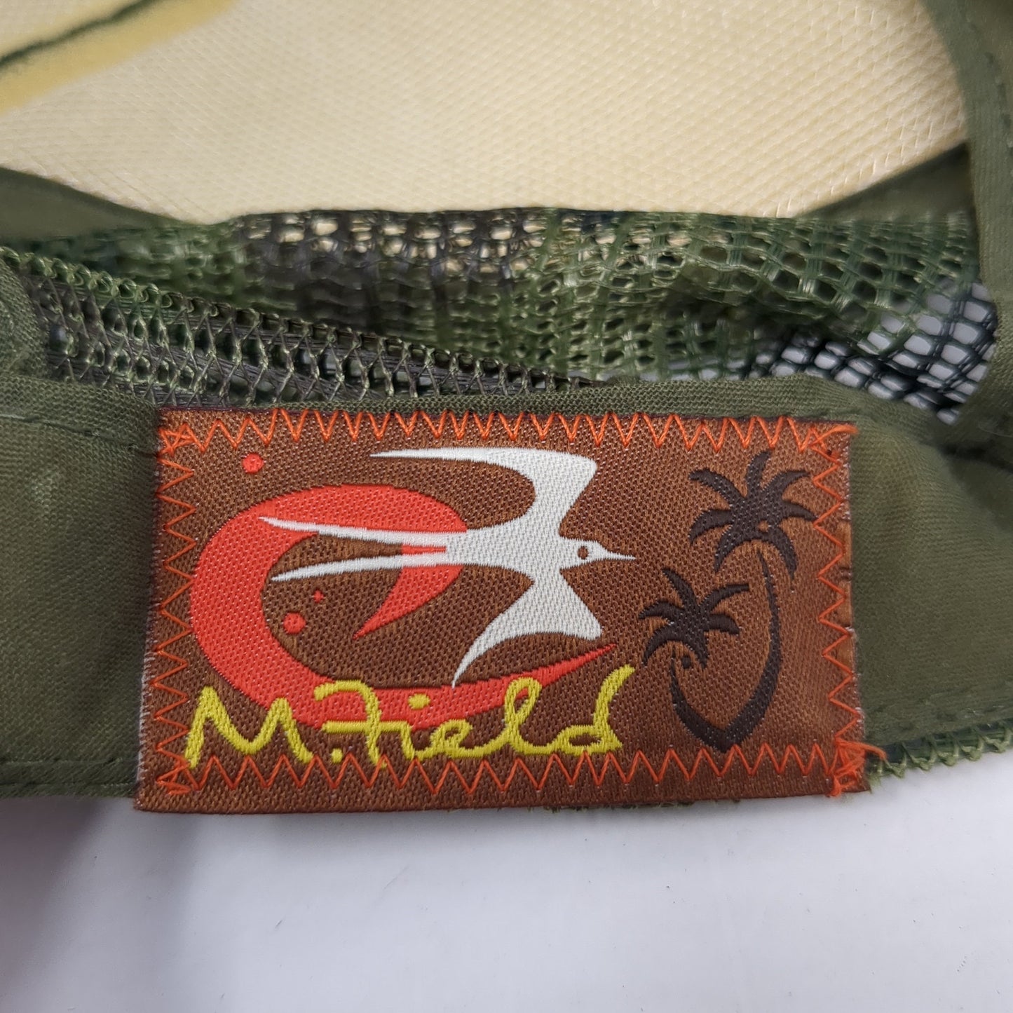 M. Field Trucker Hat Multicolor One Size Adjustable Embroidered Mesh Back Rope