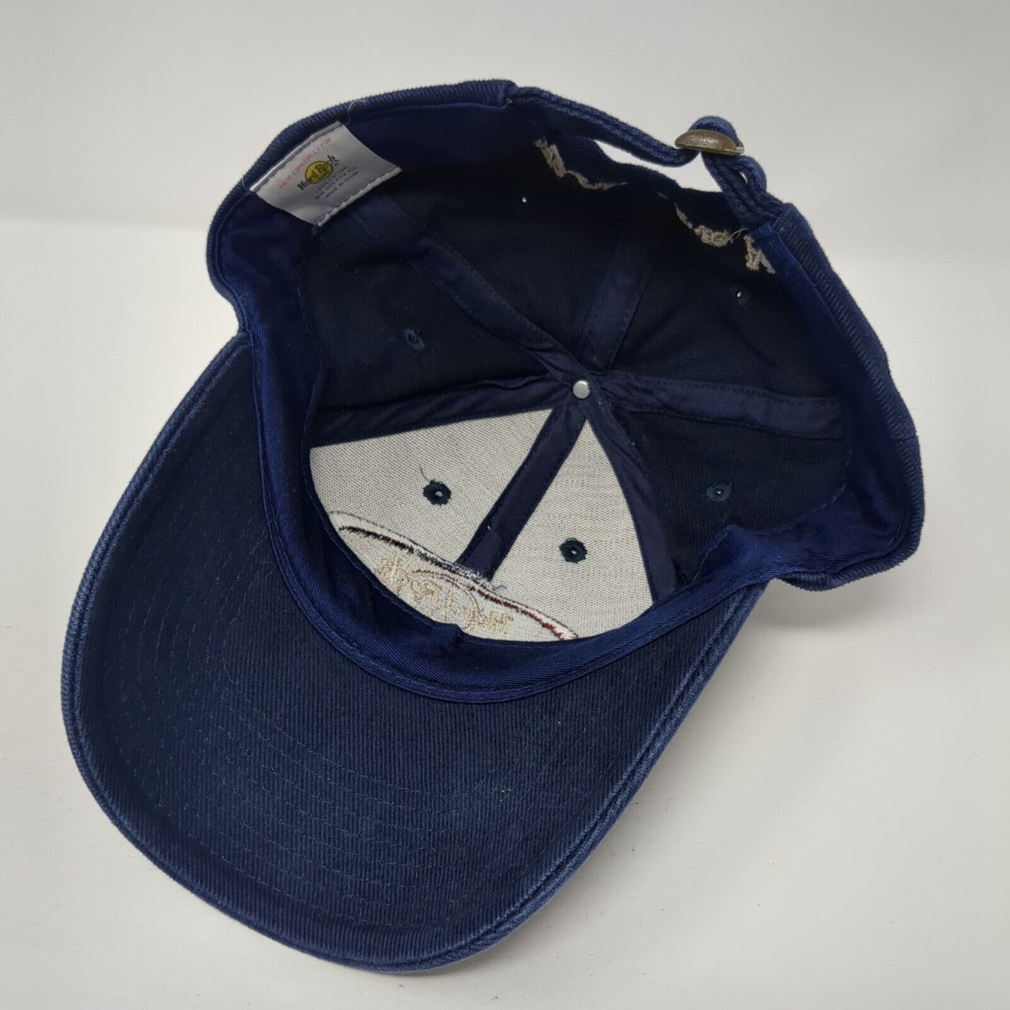Hard Rock Cafe Edinburg Slideback Hat Blue One Size Adjustable Embroidered