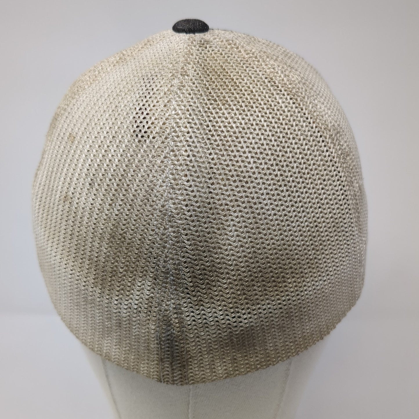 RM Mechanical Fitted Trucker Hat Black Medium Mesh Back Pacific Headwear