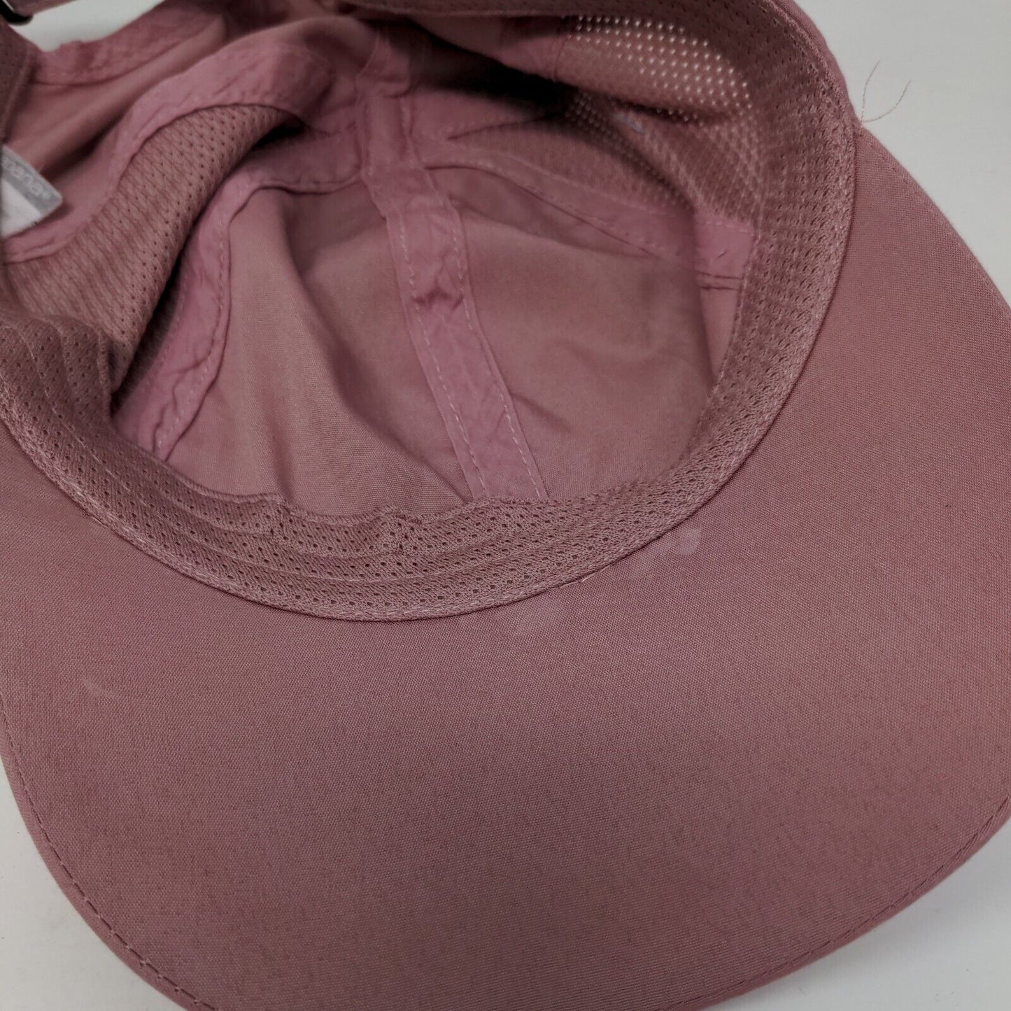 Apana Strapback Hat Pink One Size Adjustable Solid Mesh Trim 6 Panel
